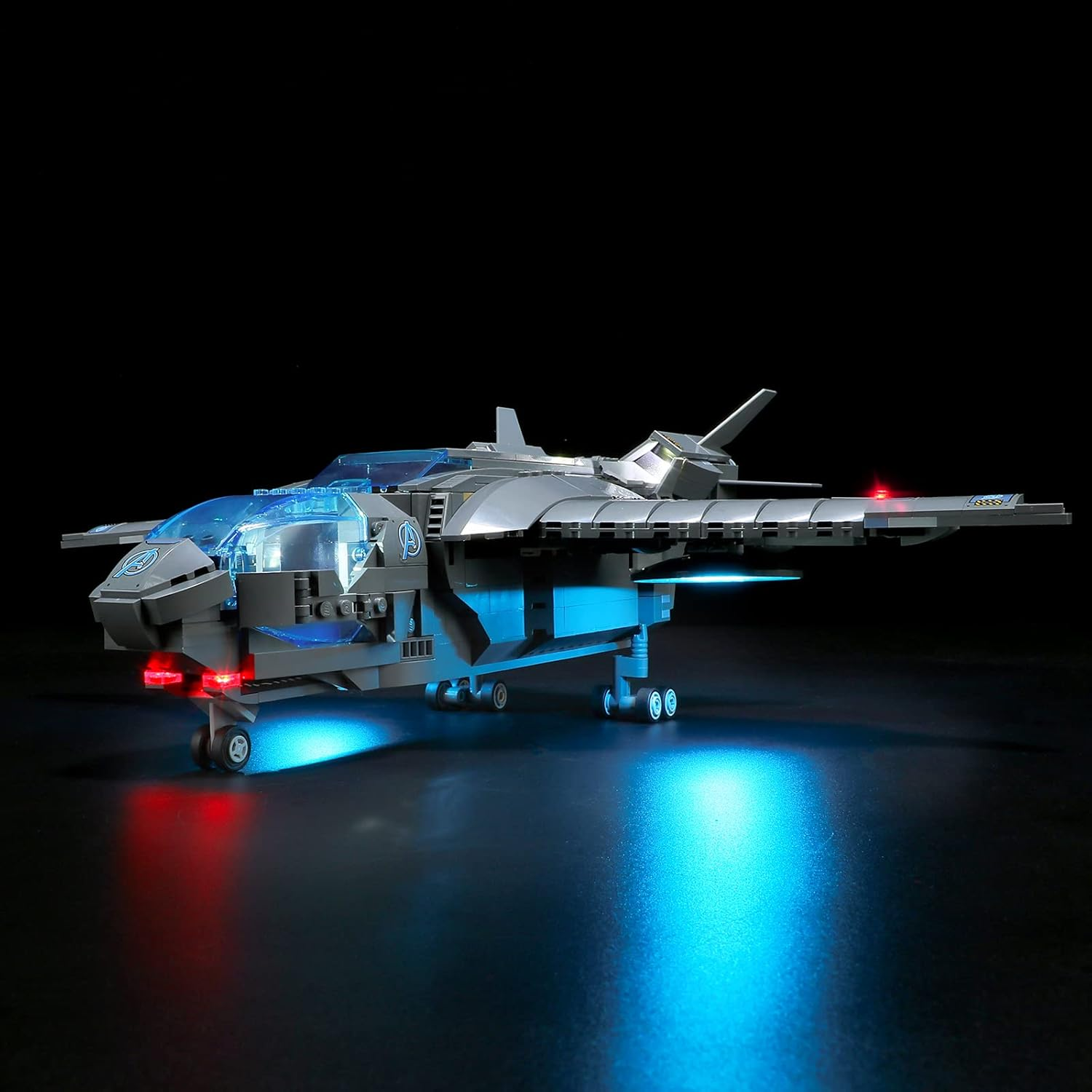 BRIKSMAX Led Lighting Kit for -76248 the Avengers Quinjet - Compatible with  Marvel Building Blocks Model- Not Include  Set image number 2