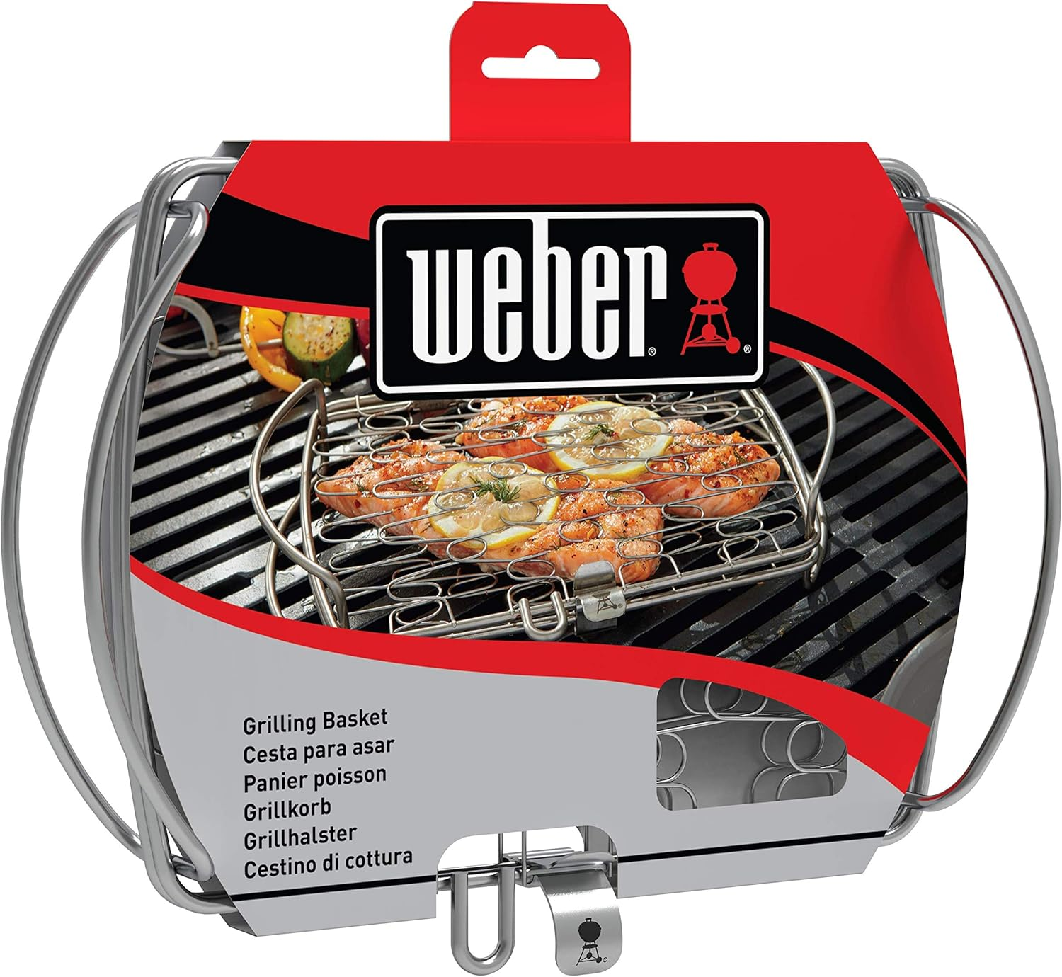 Weber 6470 Original Stainless Steel Fish Basket, Small (11.1 X 7.2 X 2) image number 2