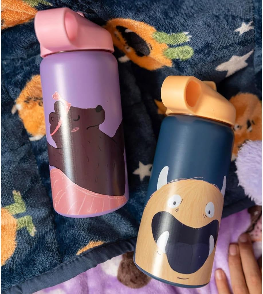 Kip Slug Dad Water Bottle - 750Ml Stainless Steel | Leak-Proof & Durable | Fun Blue/Orange Design | Keeps Drinks Cold or Hot for Hours | a Fun Way for Kids to Take Kip to Daycare, Kinder & School