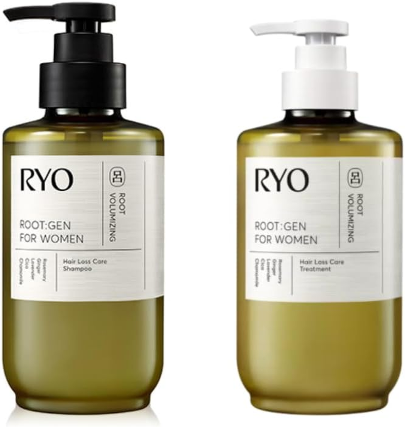 Root:Gen for Women Hair Loss Care Set Shampoo 515Ml + Treament 515Ml. Repair and Moisturizing, anti Loss Care, Strengthening Hair Roots. Korean Beauty Shampoo and Treatment Set for Ryo.