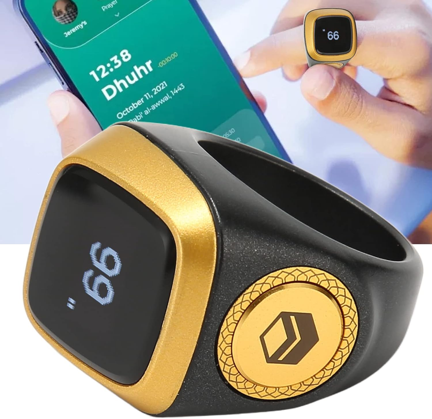 Finger Tally Counter, Portable 0.49In Screen Bluetooth Counter , Clicker Resettable Lap Counter, Handheld Number Click Counter, Electronic Finger Counter Support APP image number 6