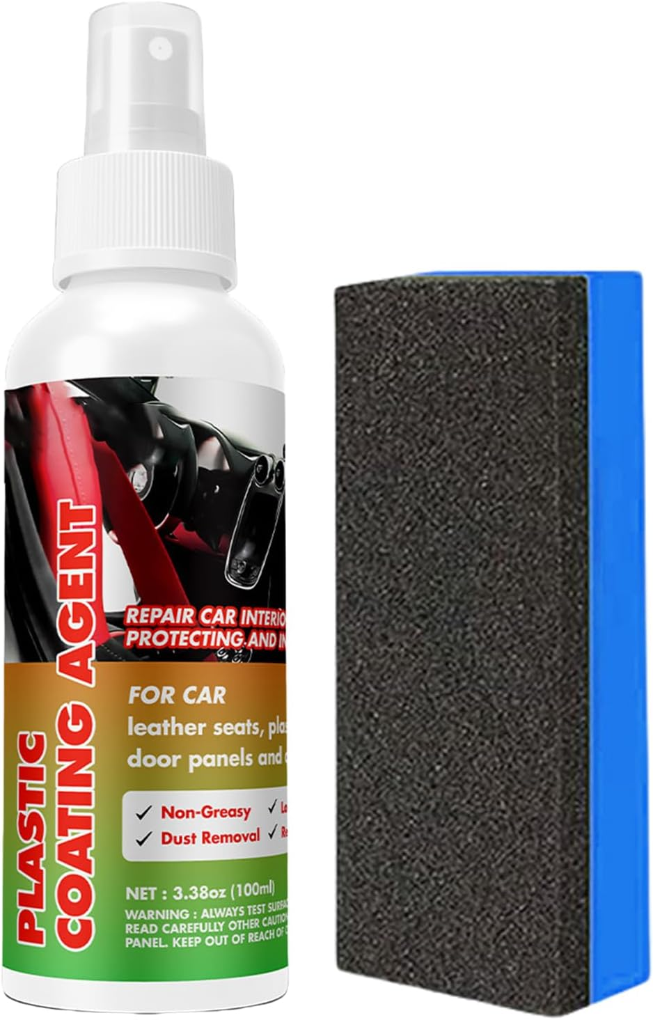 Rronnoy Trim Restorer - Interior Restorer | Car Interior Coating Agent - for Automotive Bumper Triangle Door Frame Tire Dashboard Door Panel