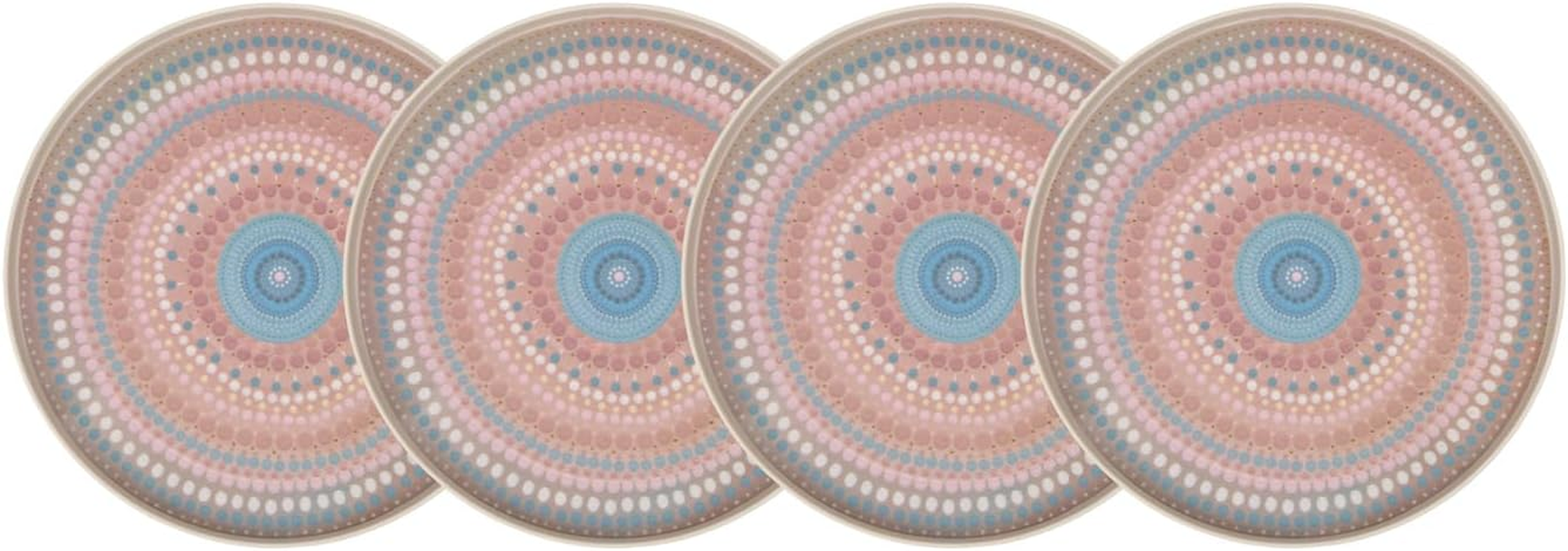 Maxwell & Williams Lou Martin Uplift Melamine Plate 25.5X2 Set of 4