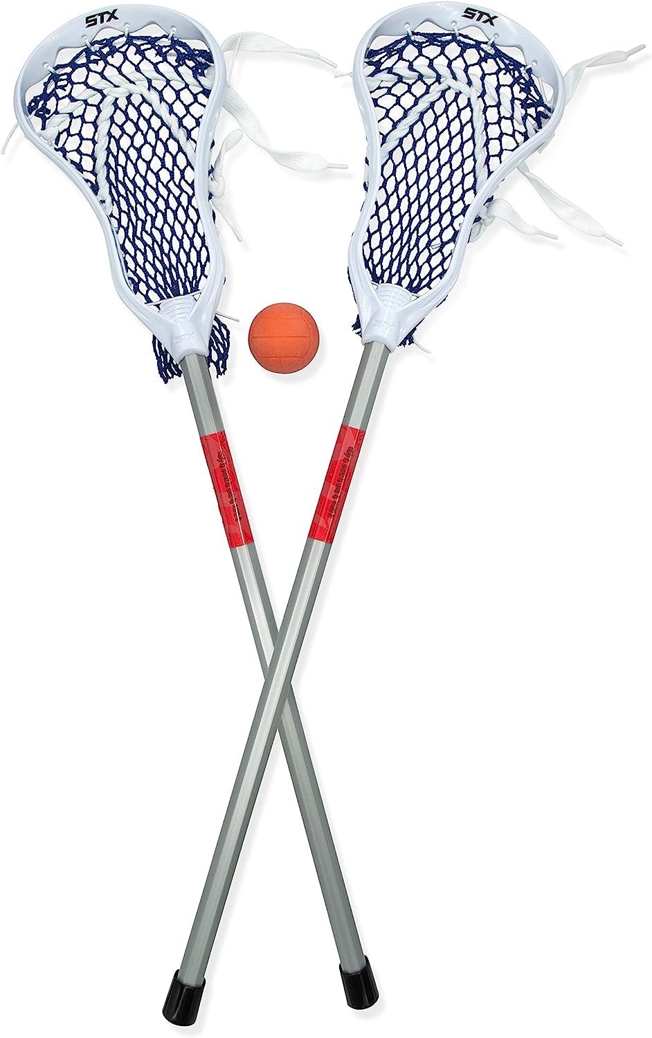 STX Fiddlestx Two Pack Mini Super Power with Plastic Handle and One Ball, 30-Inch,White/Grey image number 1