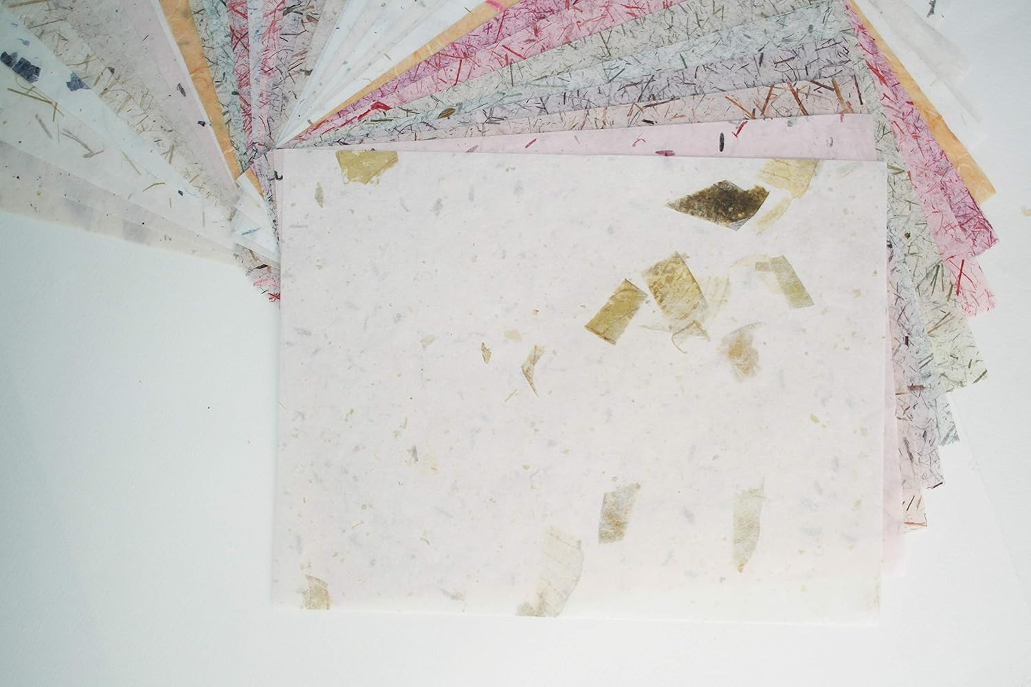 50 Sheets 8.5 X11In Mulberry Paper Art Collage Tissue Invitation Card Making Notebook Journal Memo Note Scrapbook Cardstock Paint Stamping Natural.