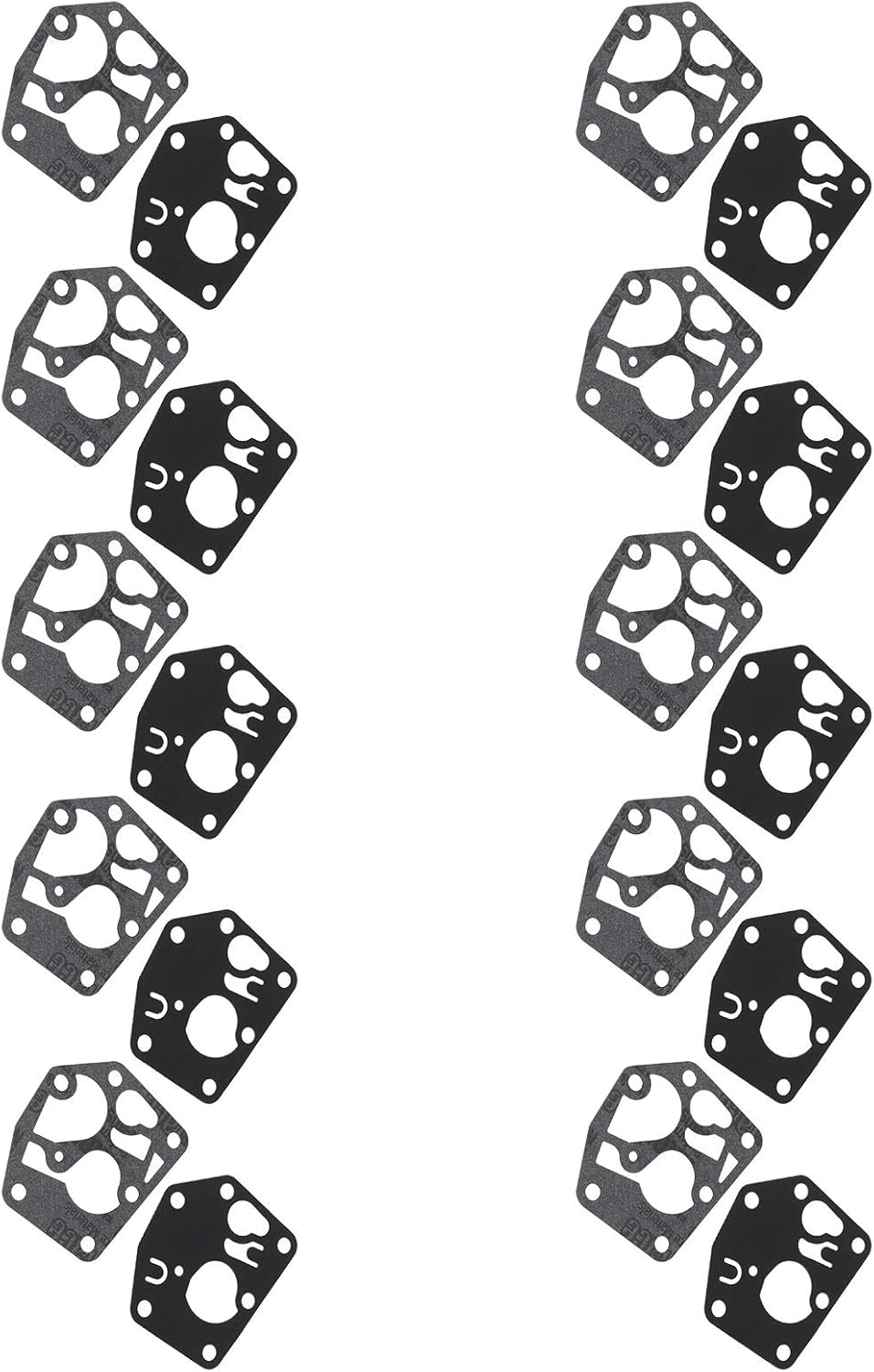 10Set Rubber Cloth Carburetor Diaphragm, Replacement Carburetor Parts, Wear Resistant Accessories for Industrial