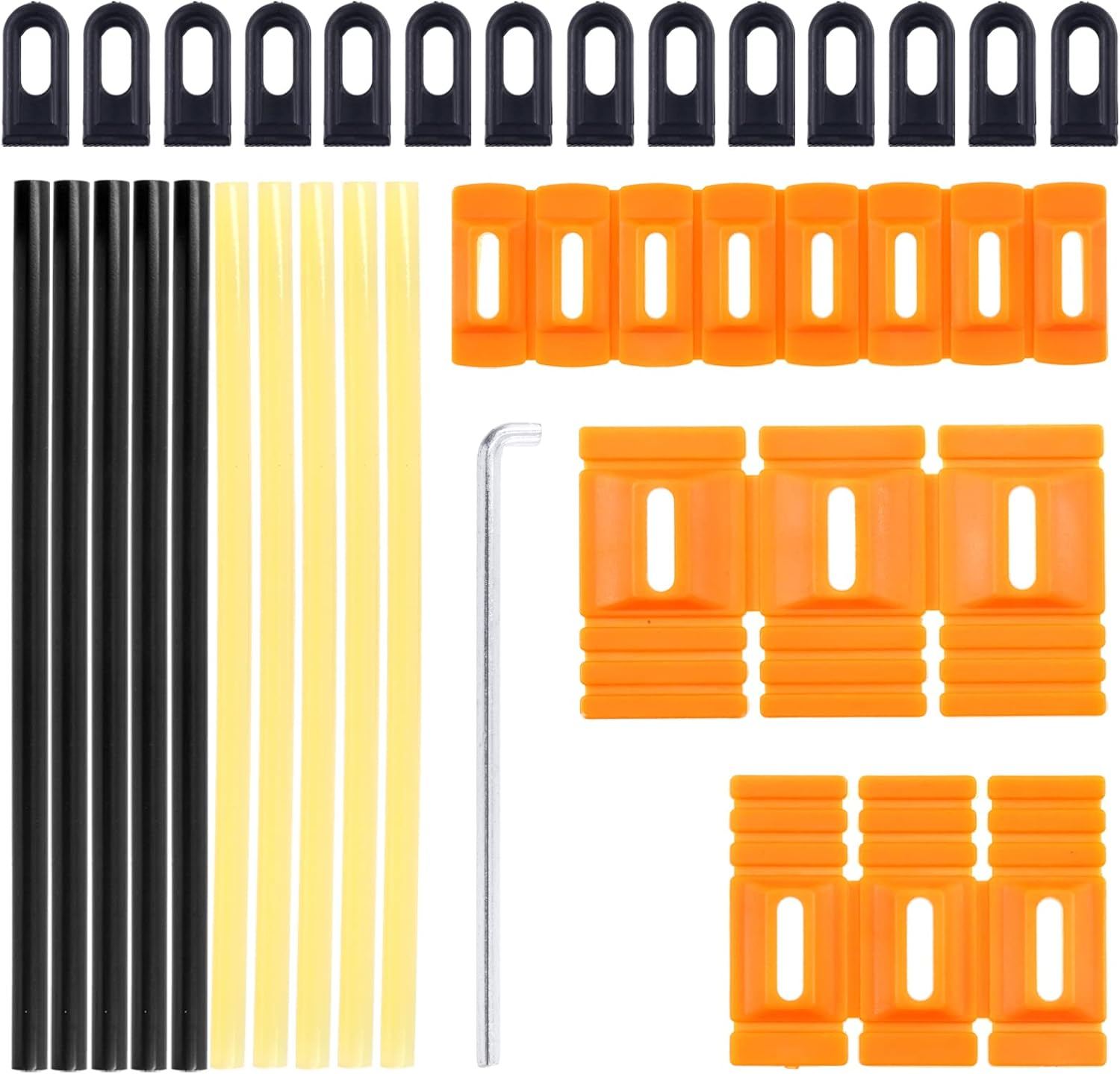 Swpeet 28Pcs Dent Repair Tool, Car Dent Repair Tools Heavy Duty Dent Puller Kit with Dent Removal Glue Sticks, Mini Hot Glue Sticks and Lifter Yellow Glue Tabs Powerful Body Repair Dent Remover Tool image number 2