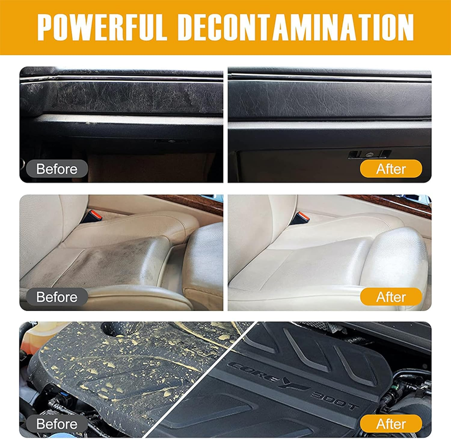 Multi-Purpose Car & House Foam Cleaner, Cleaning Foam Tool for Interior, Available in 30Ml/100Ml/150Ml Sizes (100Ml) image number 3