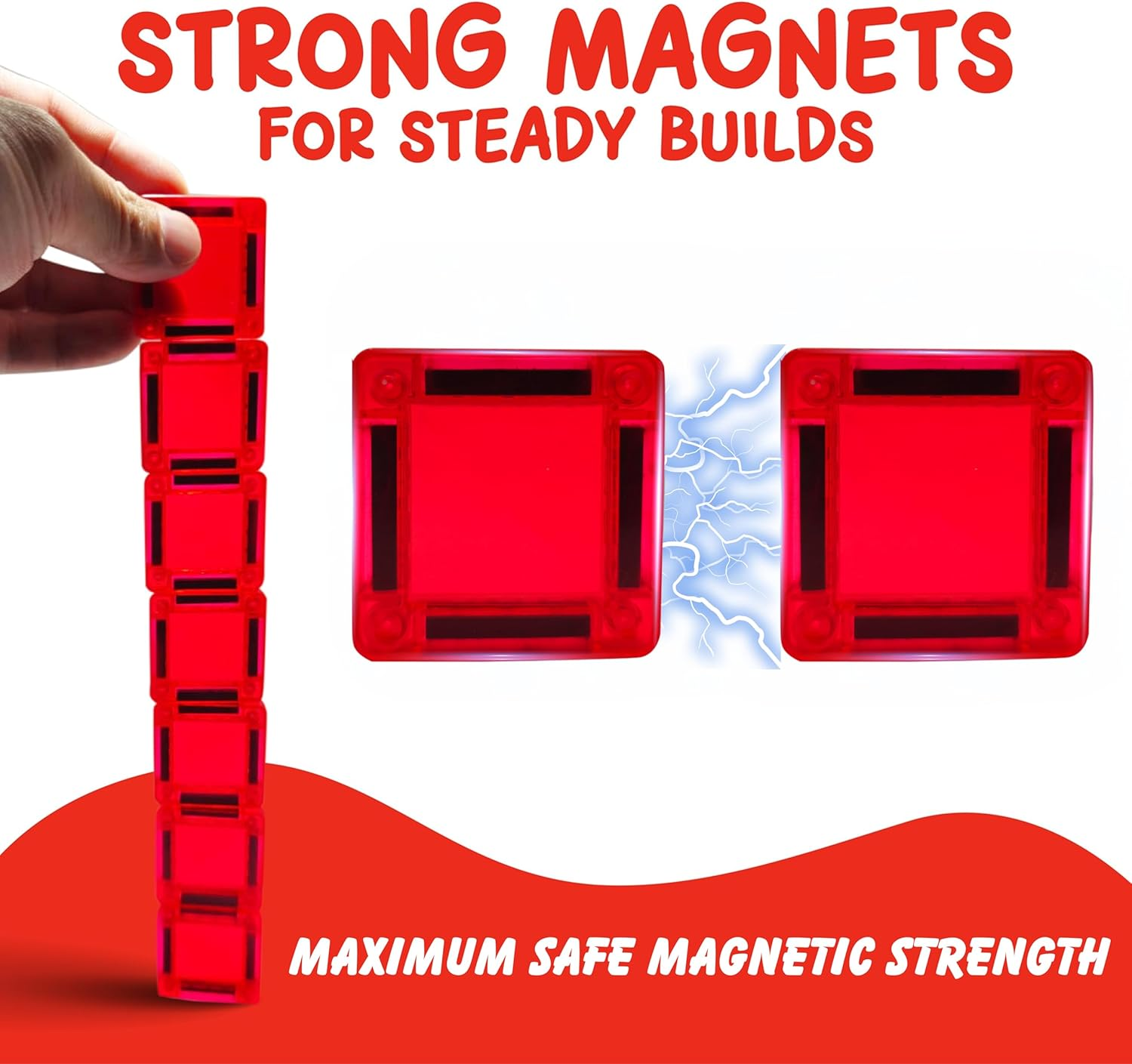 KANGATOTS Travel Premium Mini Magnetic Tiles 40 Piece Set Travel Toy for Kids | Children'S Toys & Games for On-The-Go Play | Educational Toys for 3 Year Old and up | Endless Fun with Magnets | image number 5