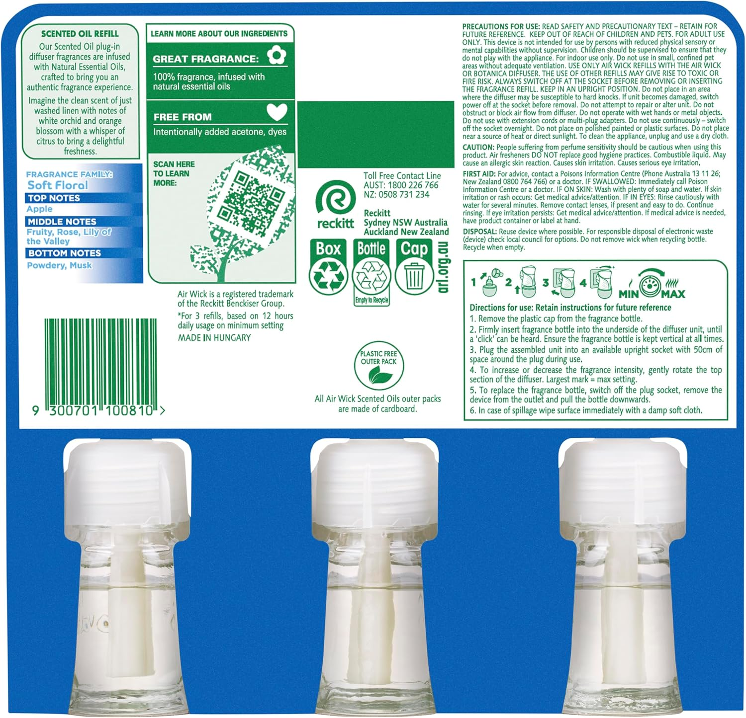 Air Wick Linen & White Orchid Plug-In Triple Refill image number 3