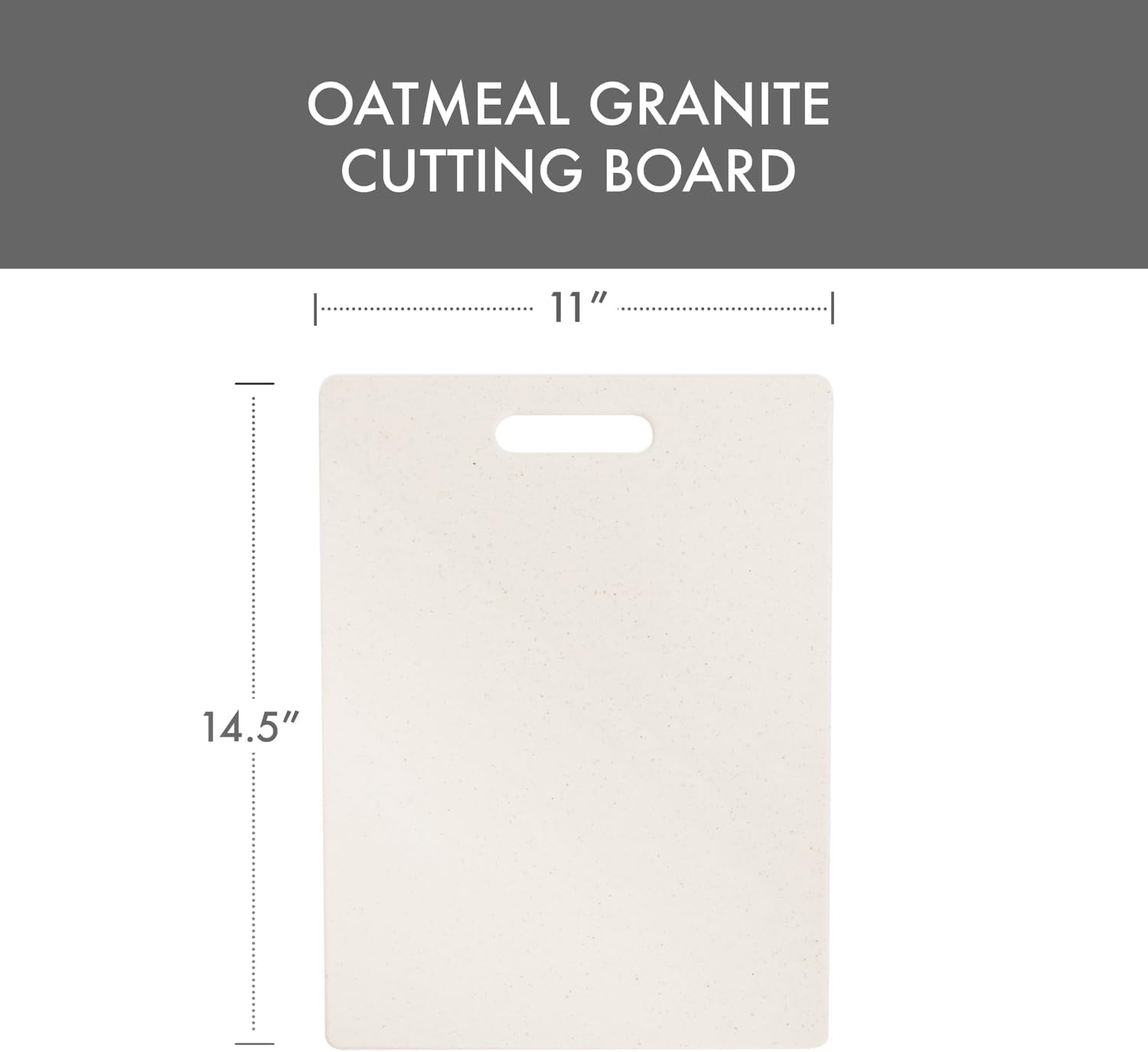 Dexas Superboard Cutting Board with Handle, 11 by 14.5 Inches, Oatmeal Granite Color