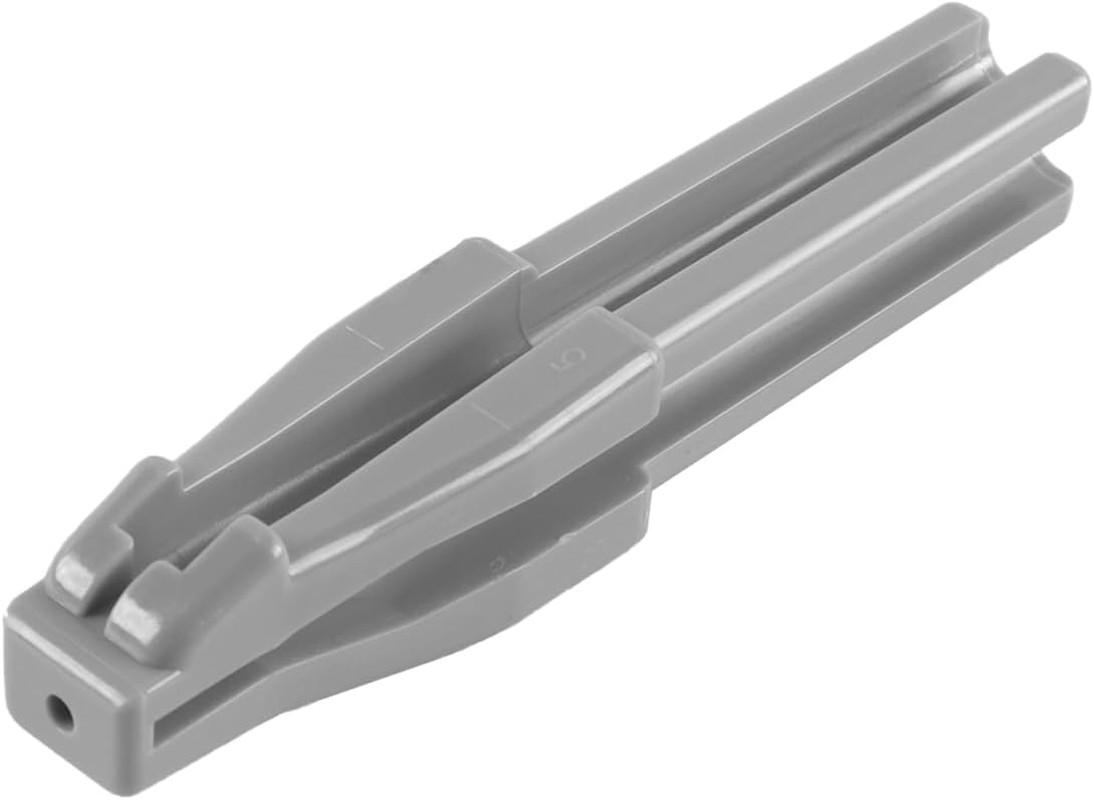 Hoite 2 in 1 Makeup Sharpeners Duckbill Shape for Eyebrow Eyeliner Lip Liner Pencils Gray PVC Material Portable Makeup Tool image number 3