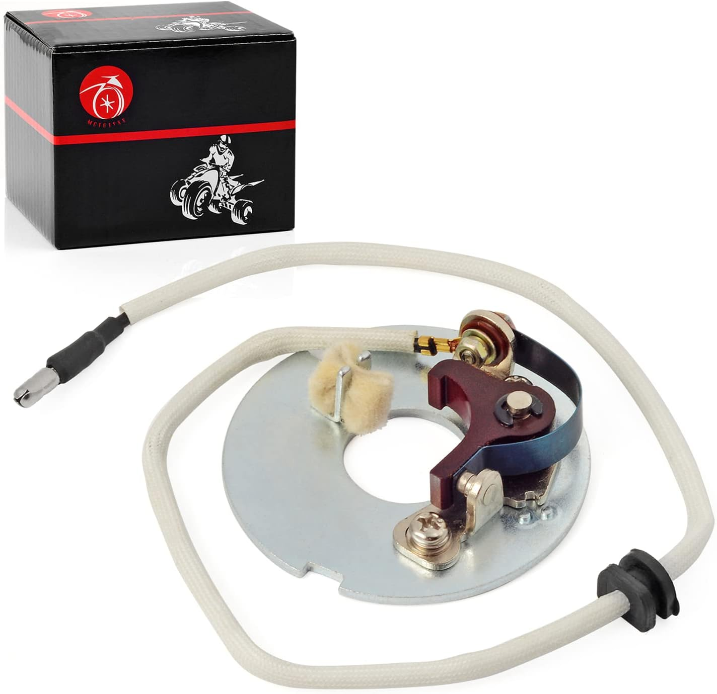 Points Plate Assembly for Honda ATC90 CT90 S90 CM91 SL90 ST90 CB100 CL100 SL100 CB125 CL125 SL125 XL250 30200-107-014 30200-028-013 30200-028-004 image number 4