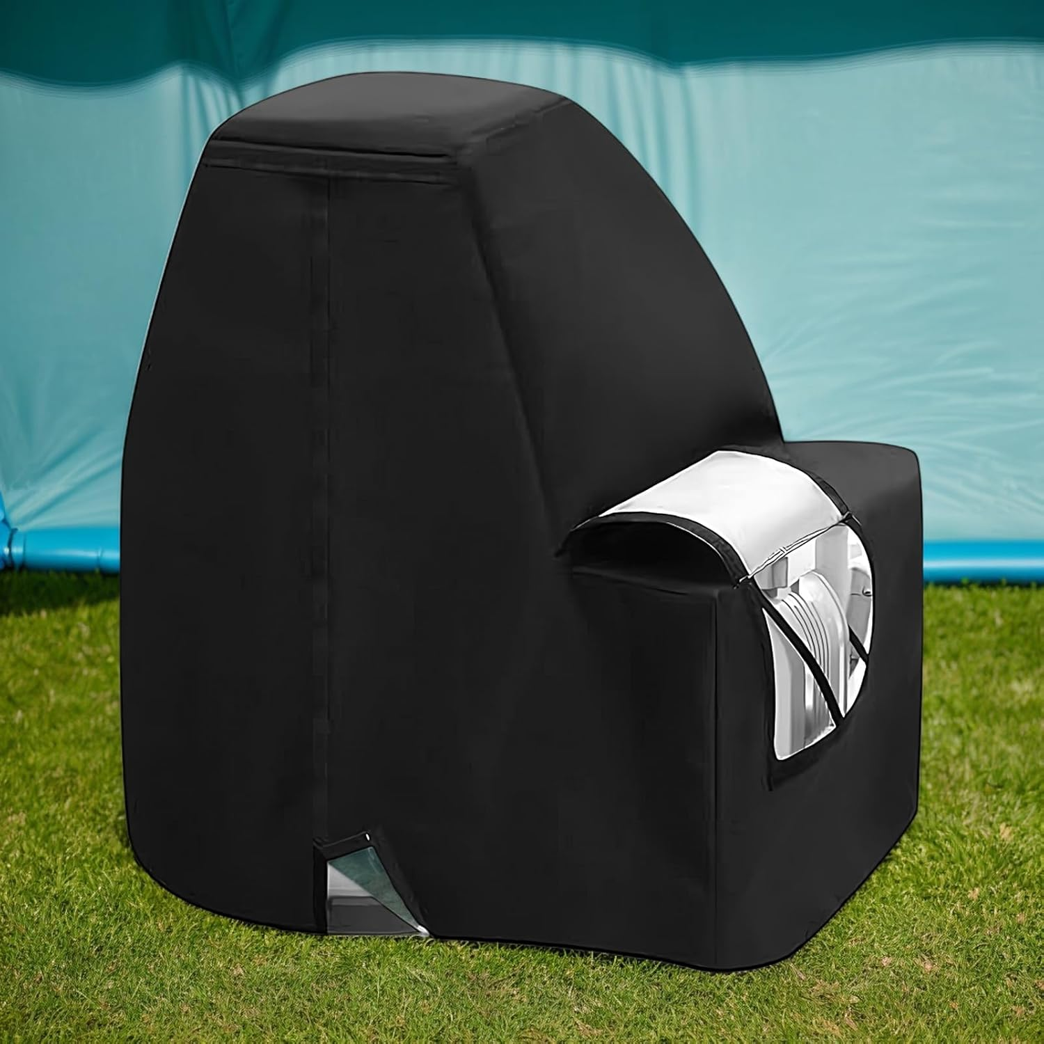 Sand Filter Pump Cover | Waterproof Sand Filter Sleeve,Filtration System Guard for Home Pond Winter Outdoor Garden Lake Yard Daily Water Maintenance Storm image number 1