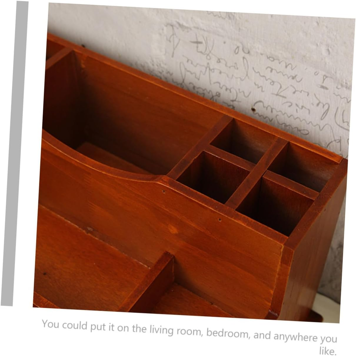 ERINGOGO Vintage Retro Cosmetics Storage Box Drawer, Desktop Wooden Makeup Organizer Container for Skincare and Vanity, Multi-Functional Storage Holder for Home and Office image number 6