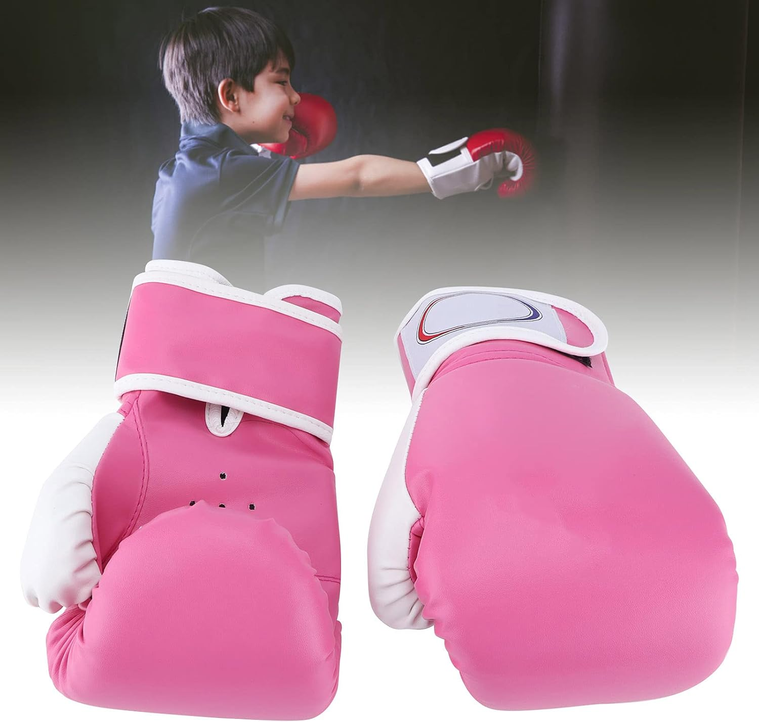 Kids Boxing Gloves, Boxing Training Gloves Soft Breathable Training Sparring Gloves for Training() image number 5