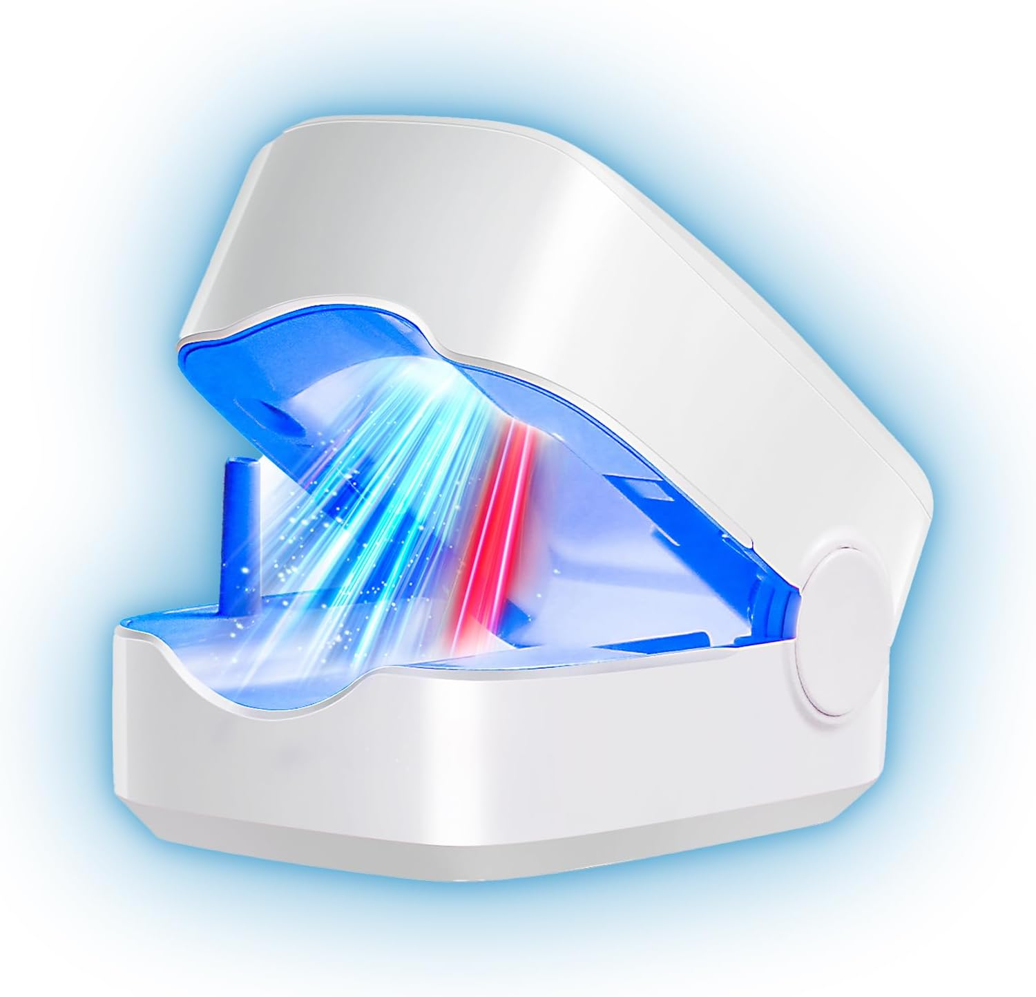 6.0 Upgrade Nail Fungus Laser Device, Upgrade 4 X Blue & 2 X Infrared Light, Elimination of 99.96 Percent, with Time Display, Nail Fungus Laser Device, Antifungal Device, Suitable for Both Feet