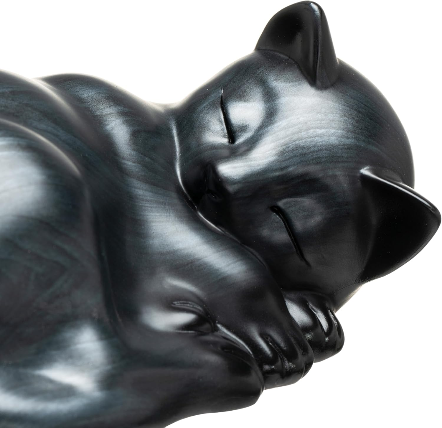 Kriss Art Pet Urns,Sleeping Resin Cremation Cat Urn, Cat Urns for Ashes, Small Animal Urn,Small Pet Urns (Black)&hellip; - Black Walnut image number 2