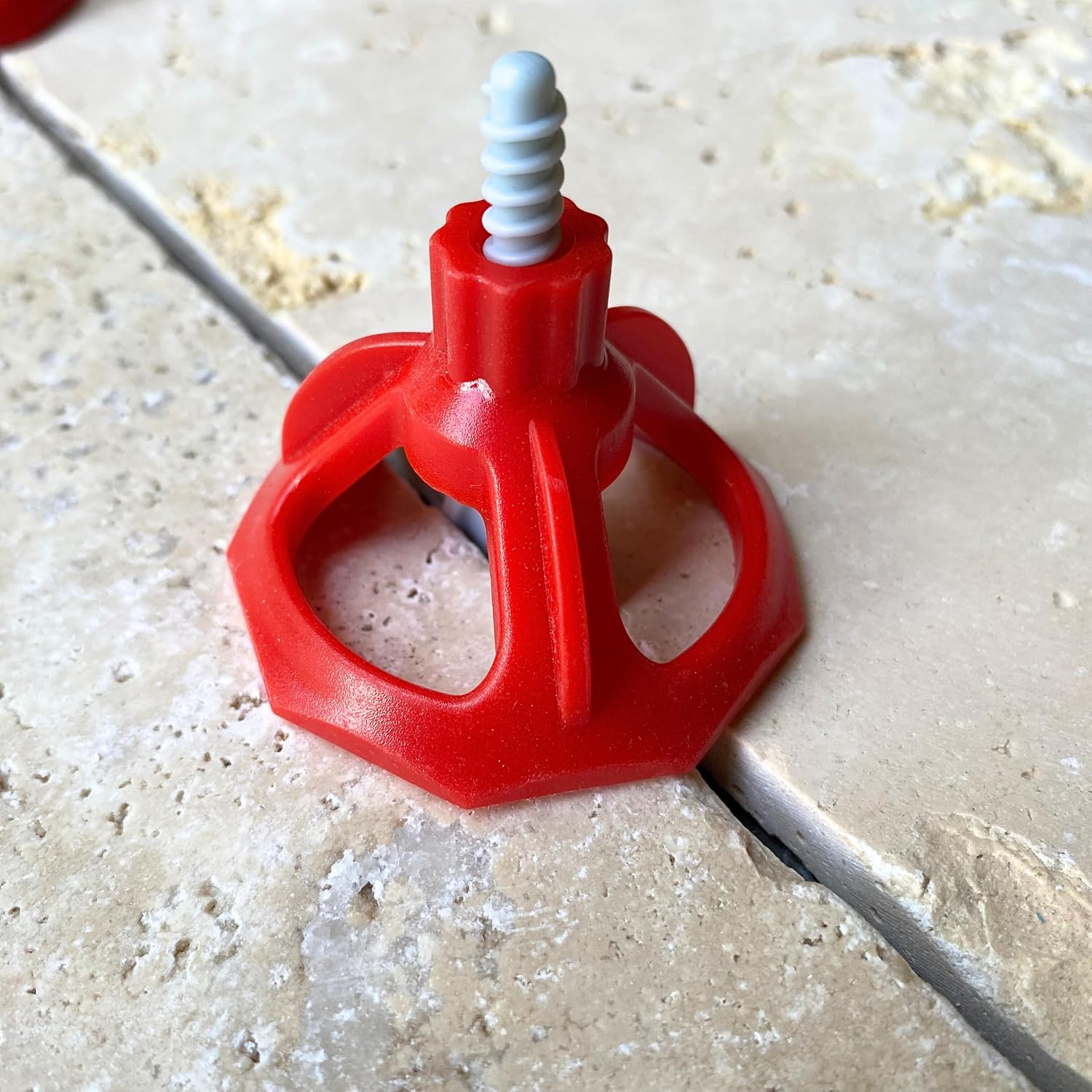 Self Levelling Tile Spacers 4Mm | 200 Tile Spacers + 100 Reusable Dials | Shaffer Pro | Screwing Levelling System | Self Levelling Wedge for Tile Grout | For image number 6