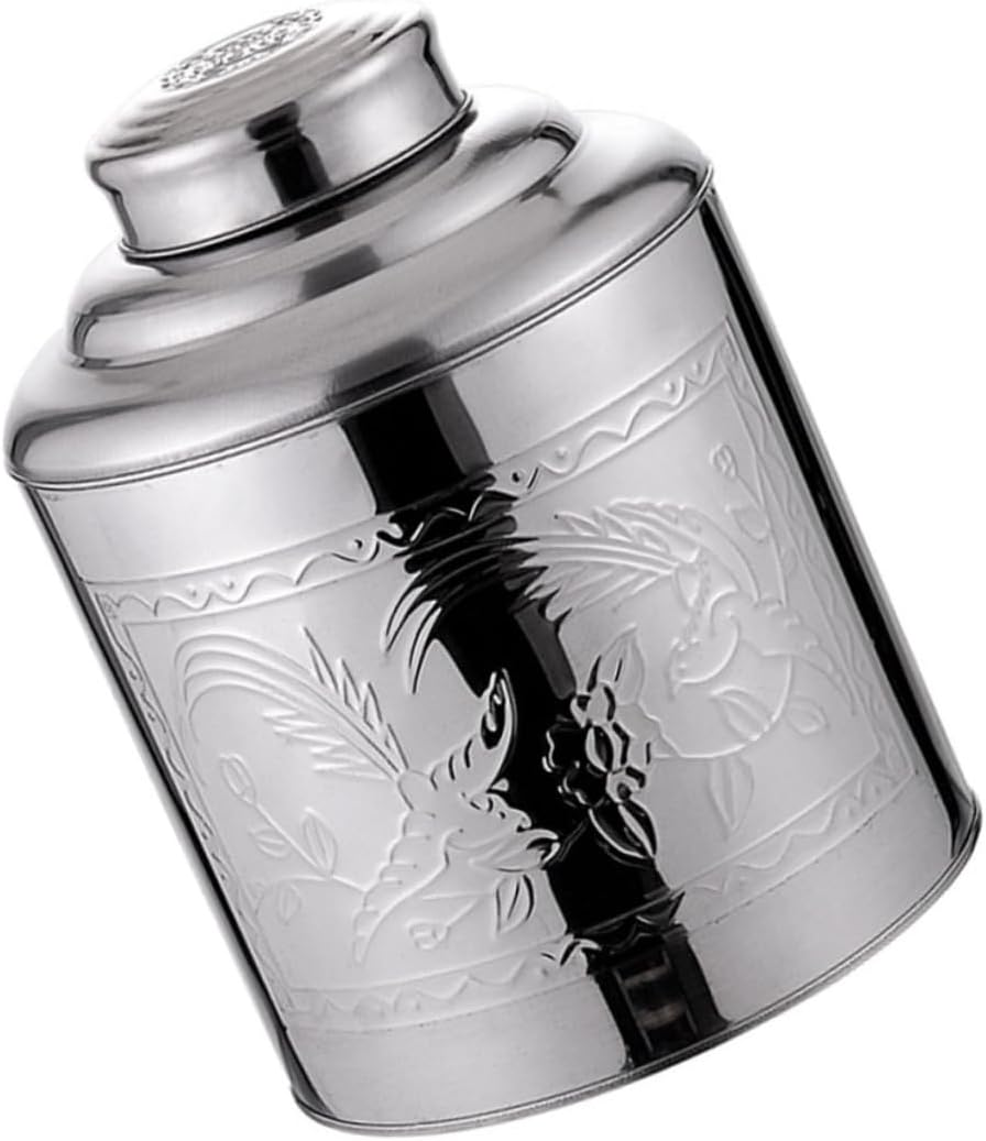 OKUMEYR Metal Tea Storage Container Sealed Tea Practical Food Containers Home Office image number 2