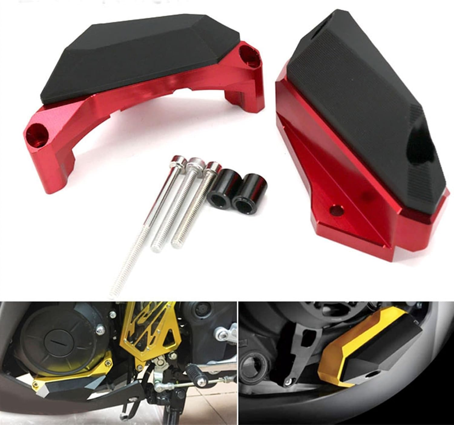 Motorcycle Engine Crash Guard Stator Cover Slider Falling Protector Accessories for Yamaha YZF R3 R25 YZF-R3 YZF-R25 MT-03 MT-25 MT 03 25 2013 14 15 16 (Color : Black) image number 4