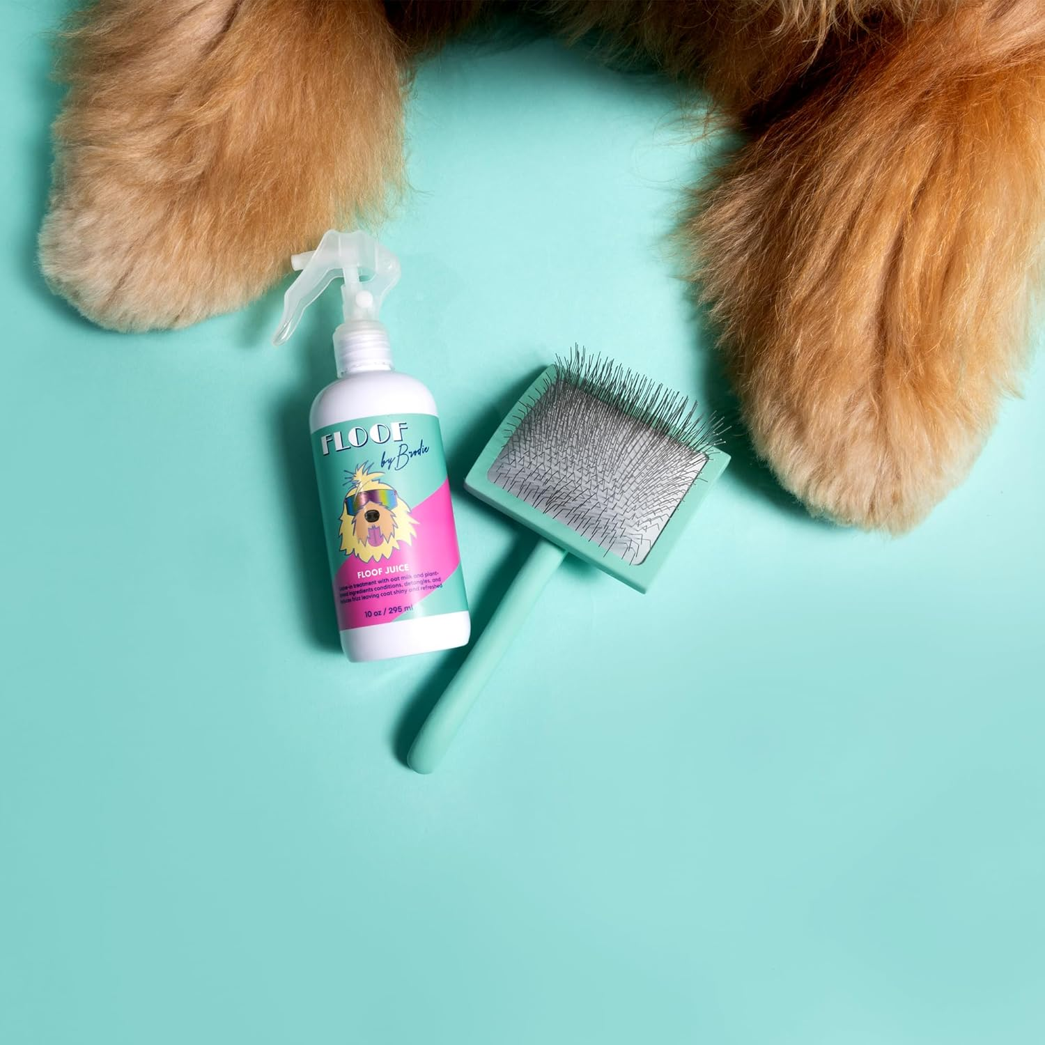 Floof by Brodie Dog Brush - Slicker for Shedding and Grooming - Best for Long Haired Dogs and Pets image number 6