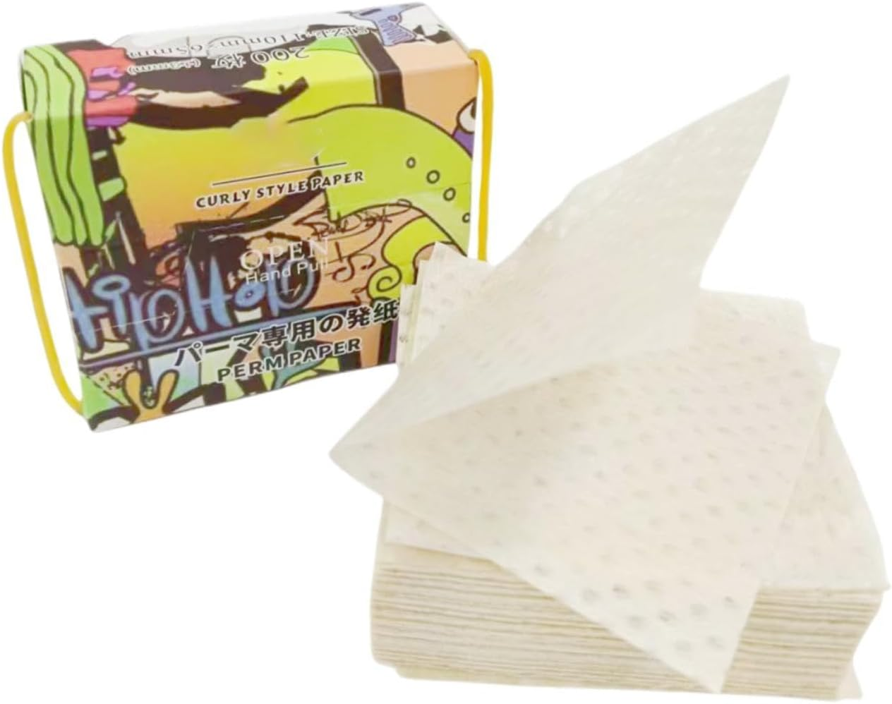 Hzskjyt 200 Units Perm Papers, End Wraps, Essential Tool for Hair Styling, Perm Papers - With Wristband image number 2