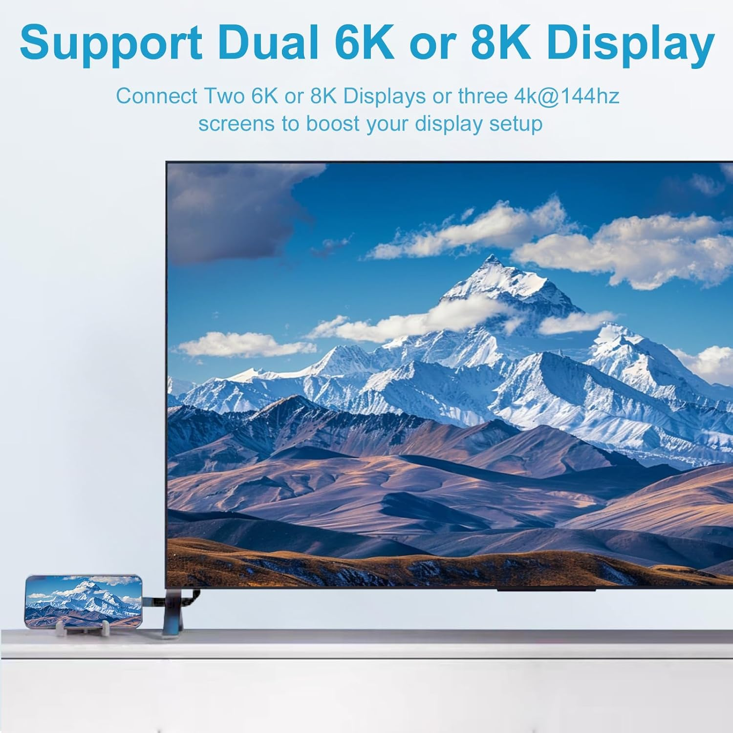 Danfetsoy USB C Short Cable 80Gbps, USB C Male to Type C Male Cable Support 80Gbps, 240W, 16K@30Hz Video Thunderbolt 4/3 for Laptop, Tablet, Docking, Egpu, Phone(Black, 13Cm/5Inch) - White image number 7