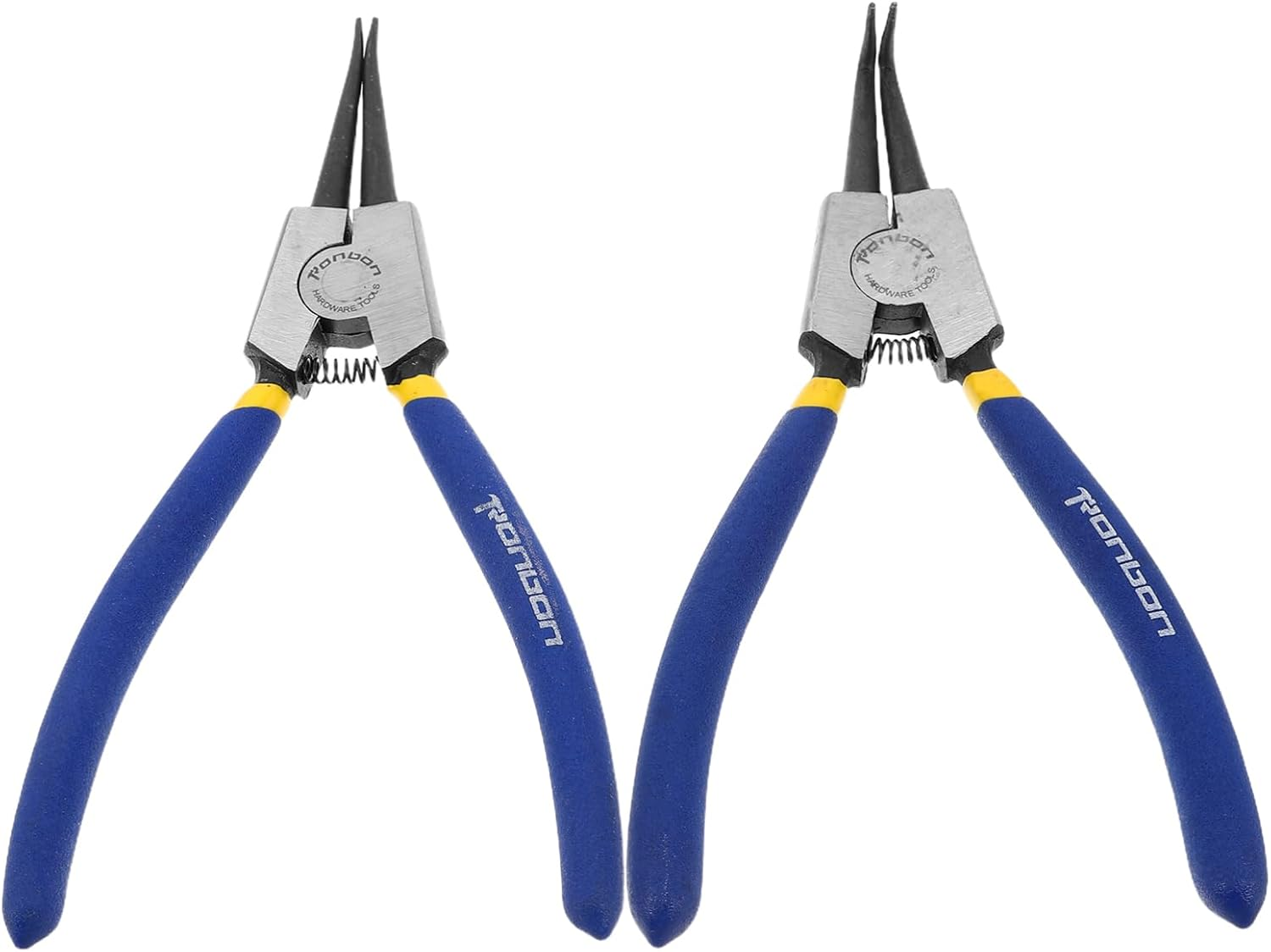 ARTIBETTER 2Pcs High Carbon Steel Circlip Pliers Bent Nose Spring Clip Tool Retaining Ring Installer for Automotive image number 5