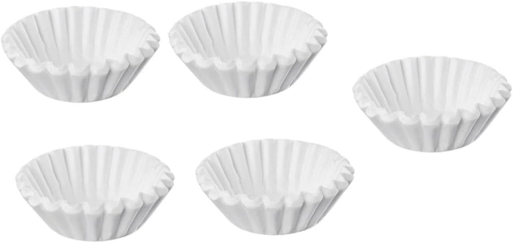 OKUMEYR 100Sheets Thickened Paper Filters for Tea Coffee Shape Tea Dripping Tools American Filter Bowl Paper Espresso Storage Bowl image number 4