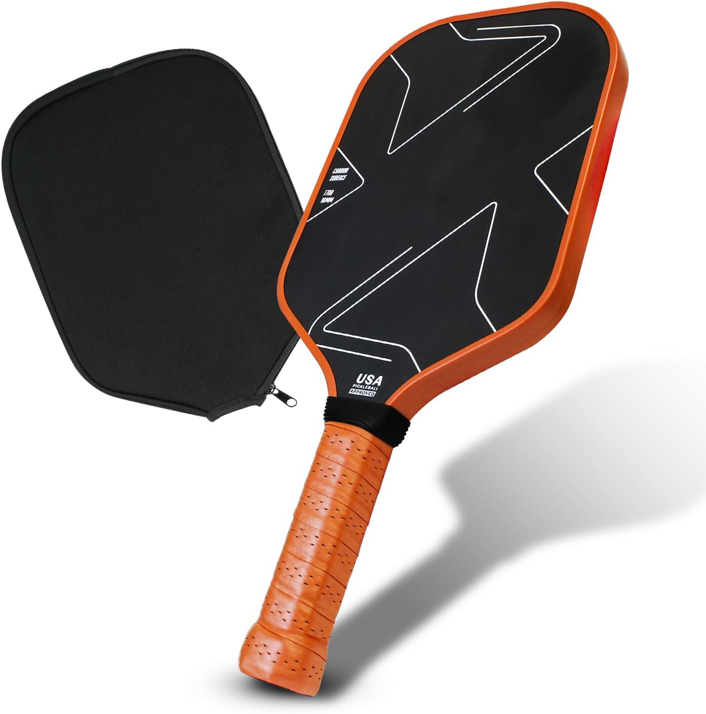 KOFULL Pickleball Paddle USAPA Approved Pickle Ball Paddle Carbon Fiber Pickleball Set with Paddle Cover, Lightweight Graphite Pickleball Paddles image number 2