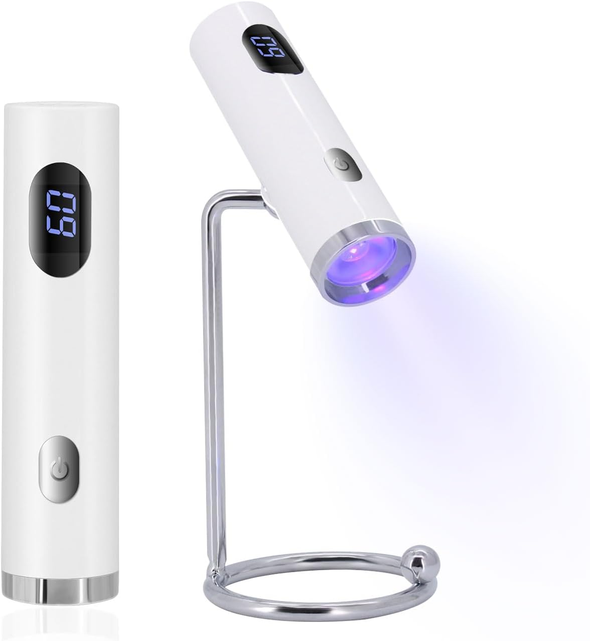 Wenxintek UV Nail Lamp,2 in 1 Desktop & Handheld UV Light for Gel Nails,Mini LED Nails Dryer Flash Cure Lamp for Acrylic Nail Extension Gel Tips Home Salon,Magnetic Stand,Usb Cable image number 5