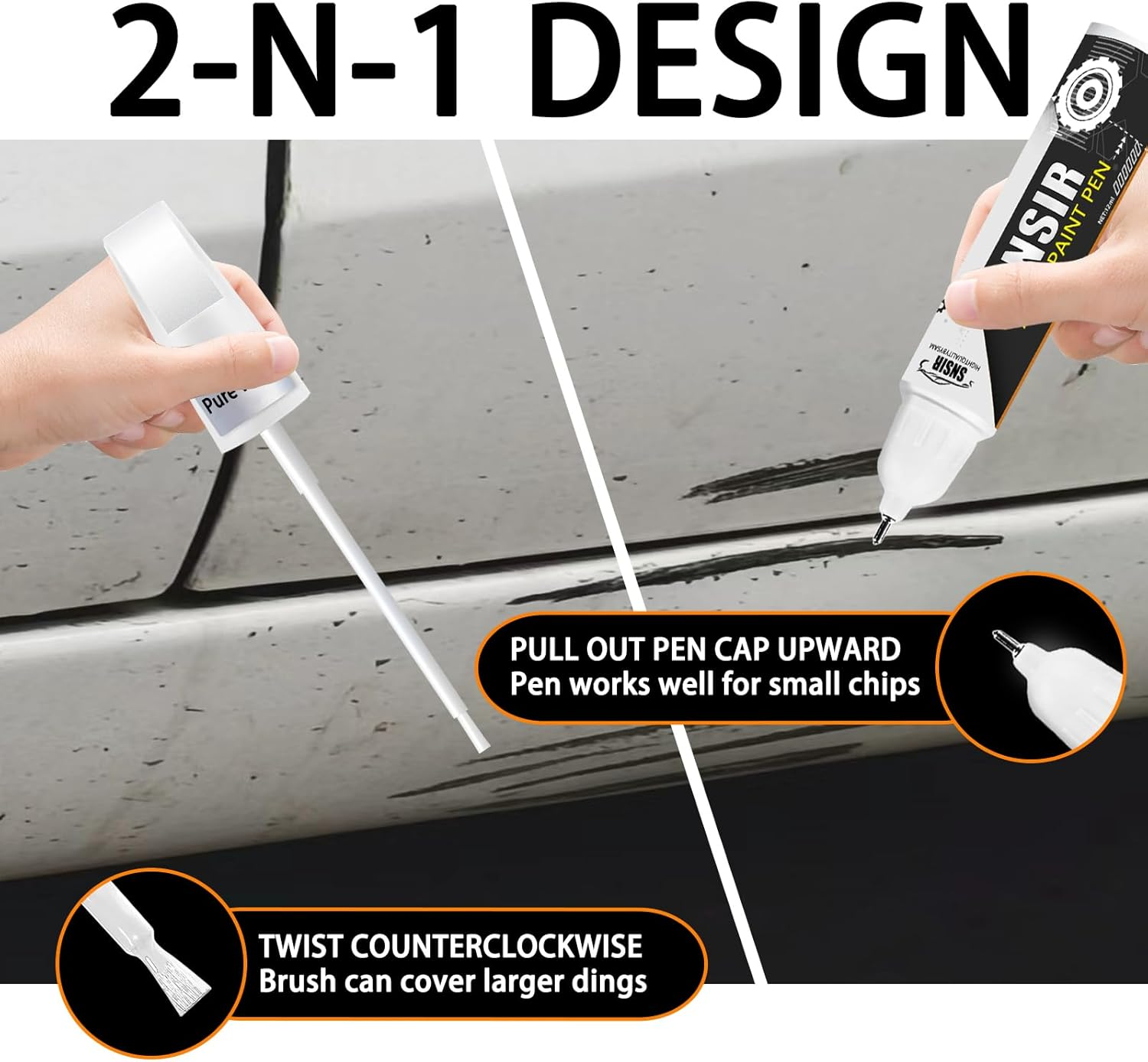 Gold Touch up Paint for Cars, Color Accurate Touch up Paint for Cars, Premium Car Scratch Remover for Deep Scratches, Easy to Use, Safe and Non-Toxic image number 3