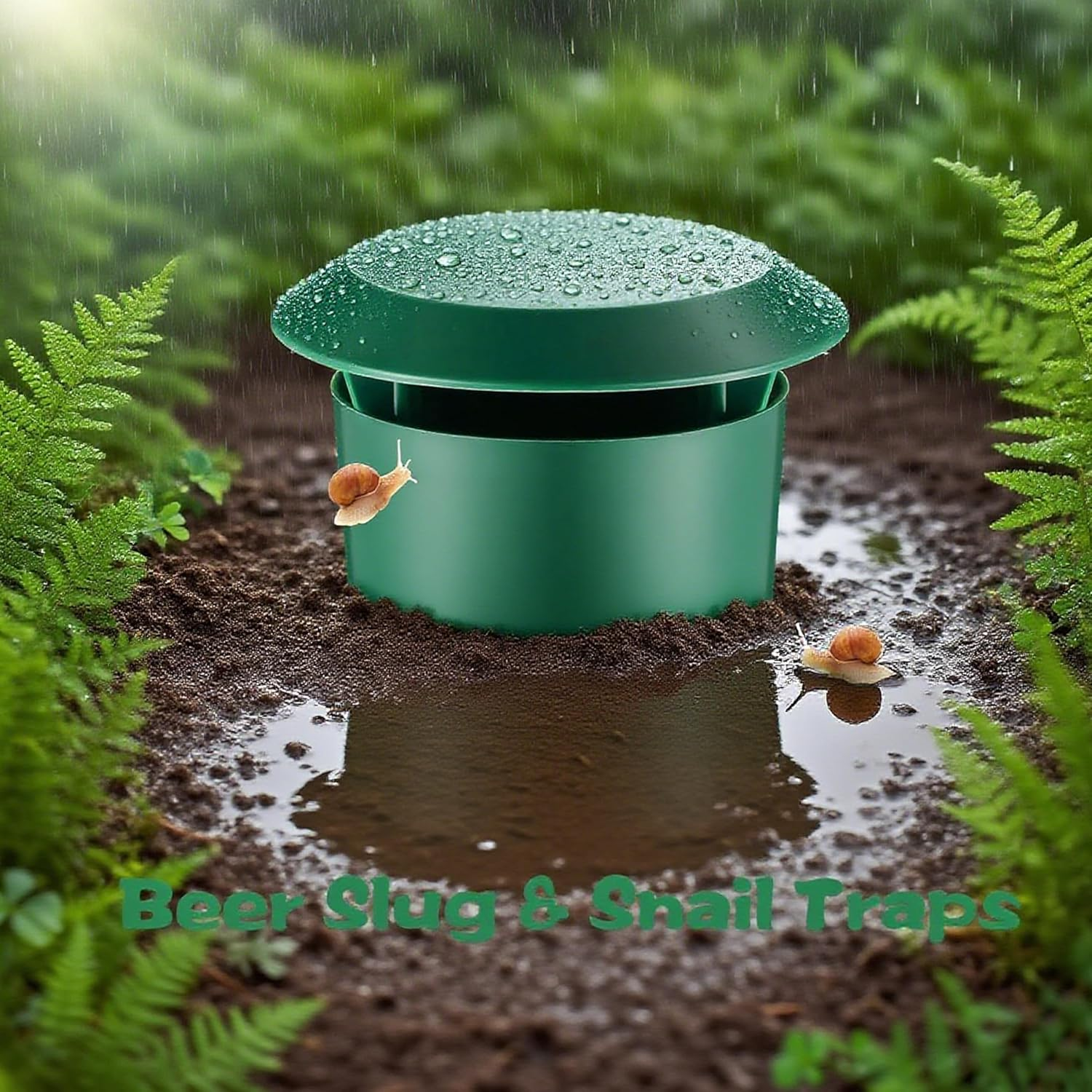 Qualirey Beer Slug Snail Traps, Plastic Garden Catcher, 11.3 X 9.5 Cm, Reusable House Trapper, 5 Pack image number 3