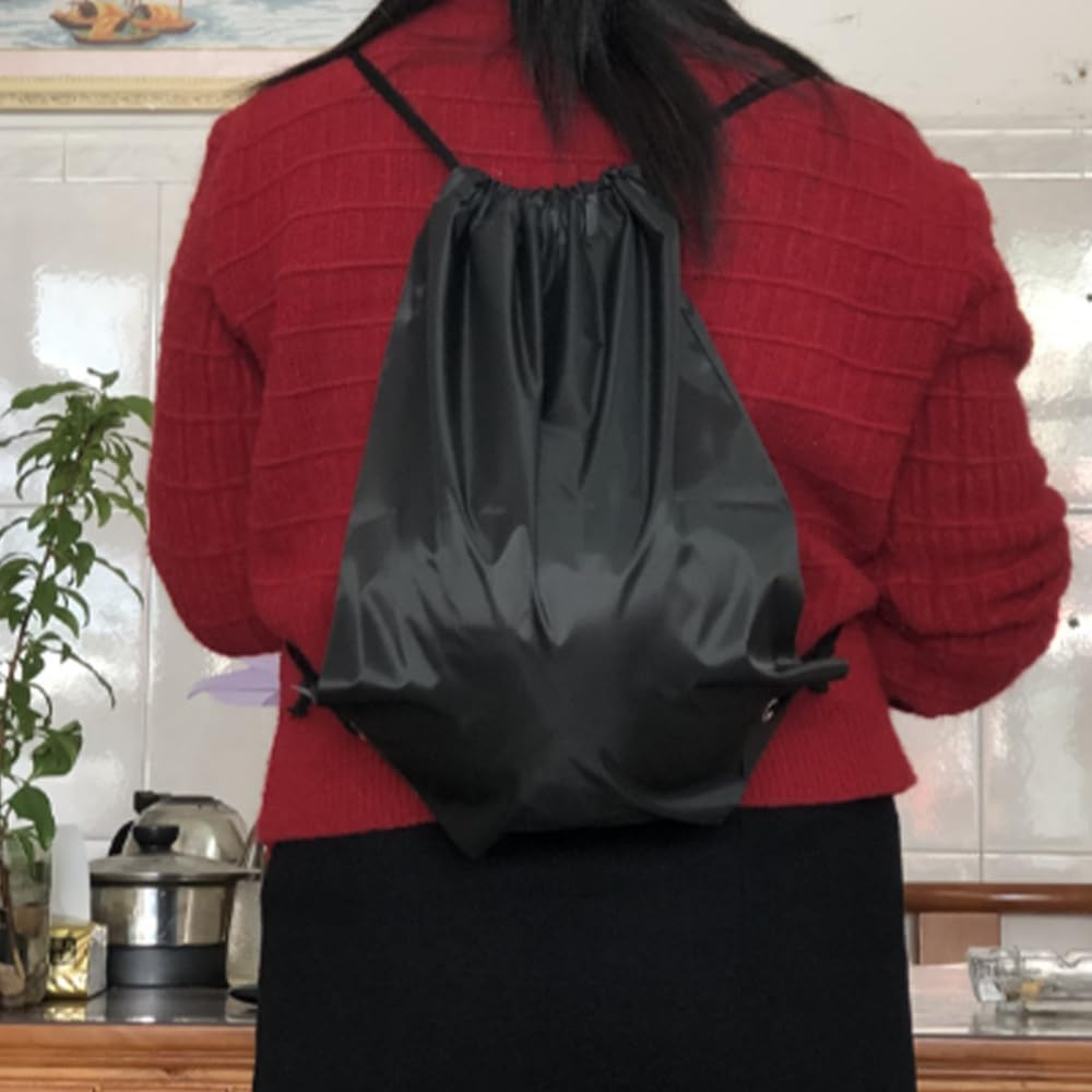 FRAINBOWZ Sports Drawstring Bag,Waterproof Bag Waterproof Backpack Rope Shopping Bag Shoe Storage Bag Helmet Storage Bag Suitable for Travel Cycling Climbing Shopping Fitness image number 2