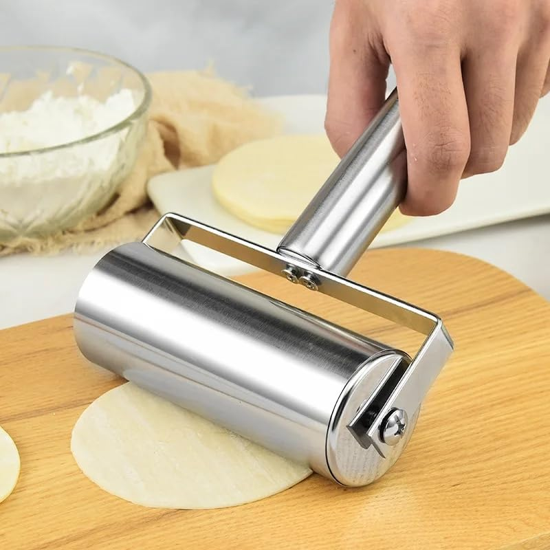 Stainless Steel Multi-Function Roller Pin, 1Pc Practical Pastry Dough Roller image number 6