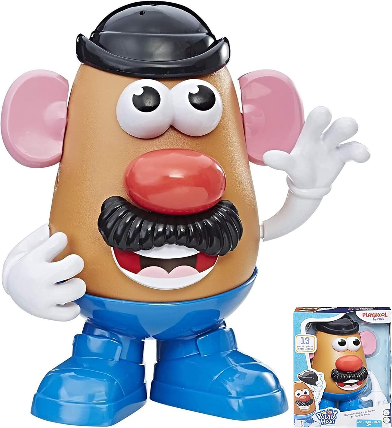 Mr Potato Head Action Figure Toys for Kis 2+, 13 Parts and Pieces for Assemble