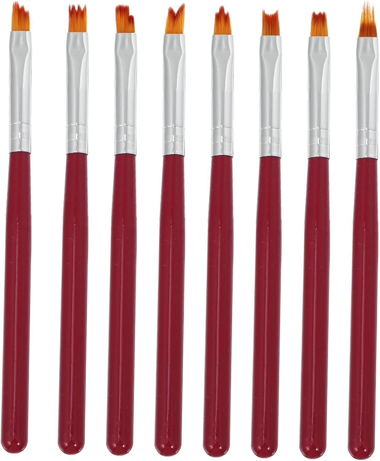 PLAFOPE 8Pcs Manicure Set Nail Art Brushes Nail Art Pen Painting Tool for Diy and Salon