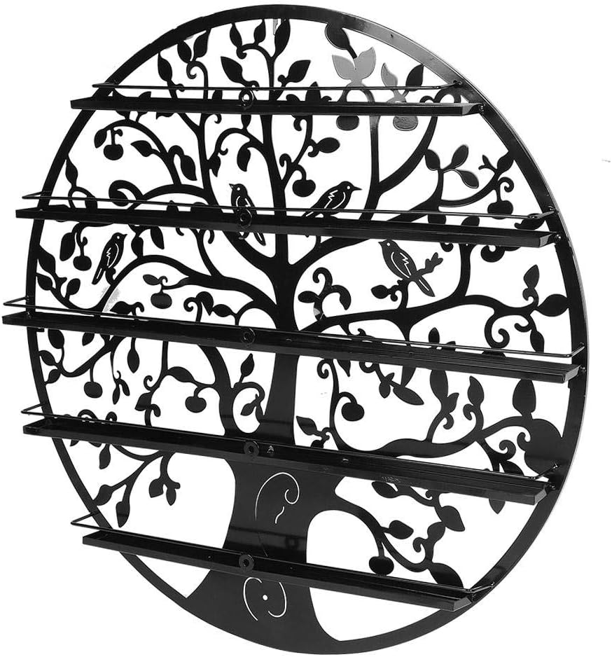 Nail Polish Holder, Long Service Life Nail Polish Rack, Professional Manicurist for Nail Salon(Black Five Layers) image number 1