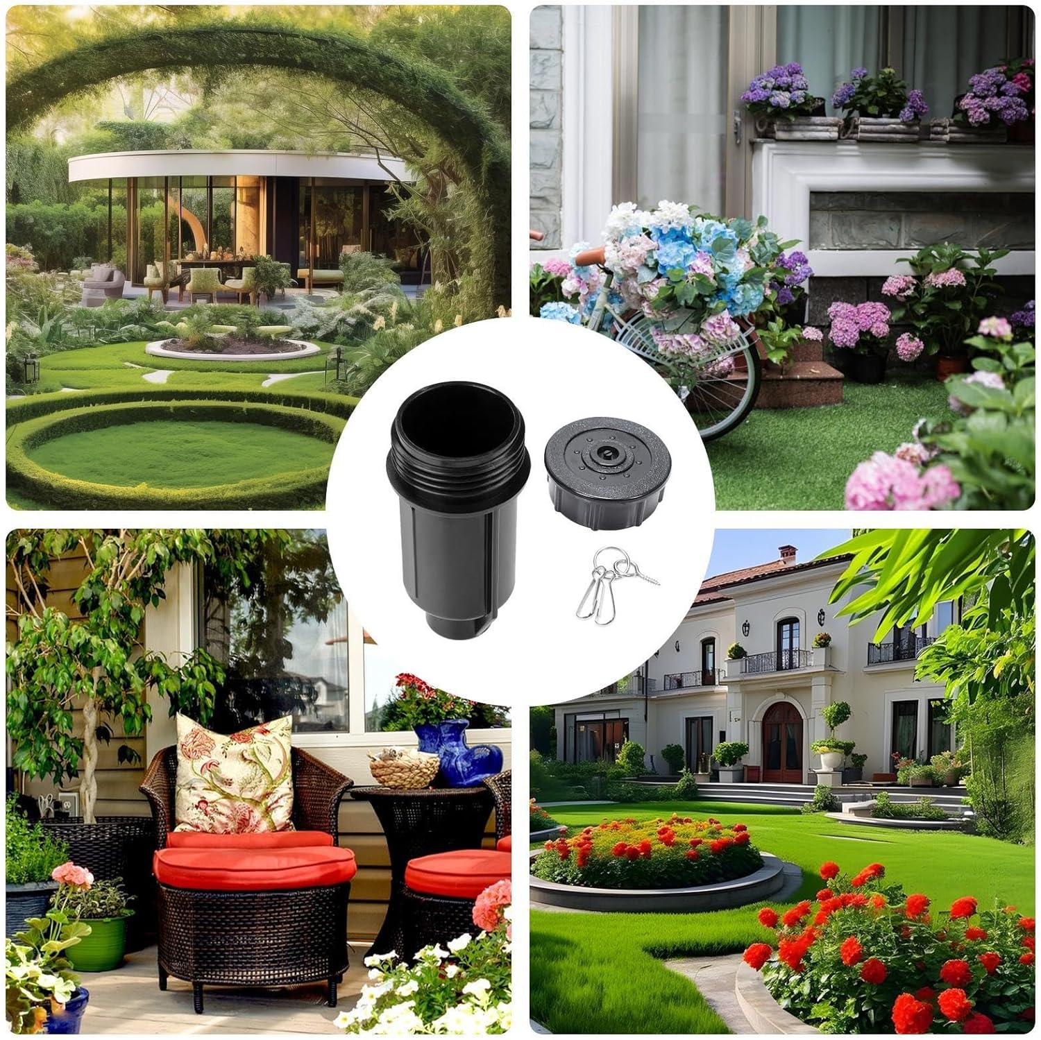 Safehide Outdoor Key Holder - Water Nozzle Shape Waterproof Hidden Key Box Vibrant Multi-Function Key Hider Spare Organizer for Garden, Lawn, Doorway, Backyard image number 4