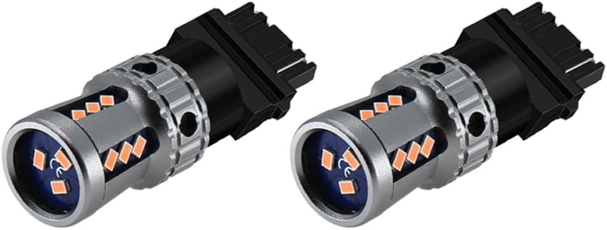 Blyilyb 12V-48V 3157 3156 4157 3457 Amber Color LED Reverse Lights Bulb Turn Signal Light Backup Light LED Replacement for Car RV Truck Pickup Light Bulbs (Pack of 2) image number 2