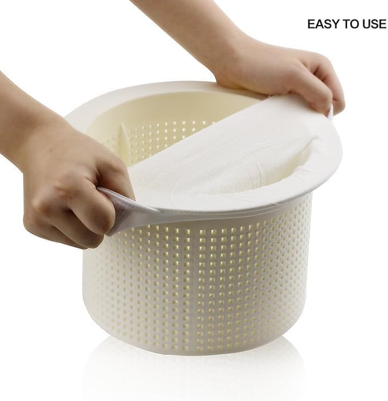 Pool Skimmer Socks - Ultra Fine Mesh Skimmer Basket Nets for Swimming Pools - Reusable Filter Socks Liner for Leaves, Debris, Hair, & Small Particles - Fits Standard Skimmers & Pump Baskets (50PCS) image number 5