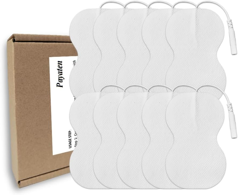 10 Pcs Replacement TENS Pads Gel Sheet 2Mm Pin Connector for TENS Machine image number 2