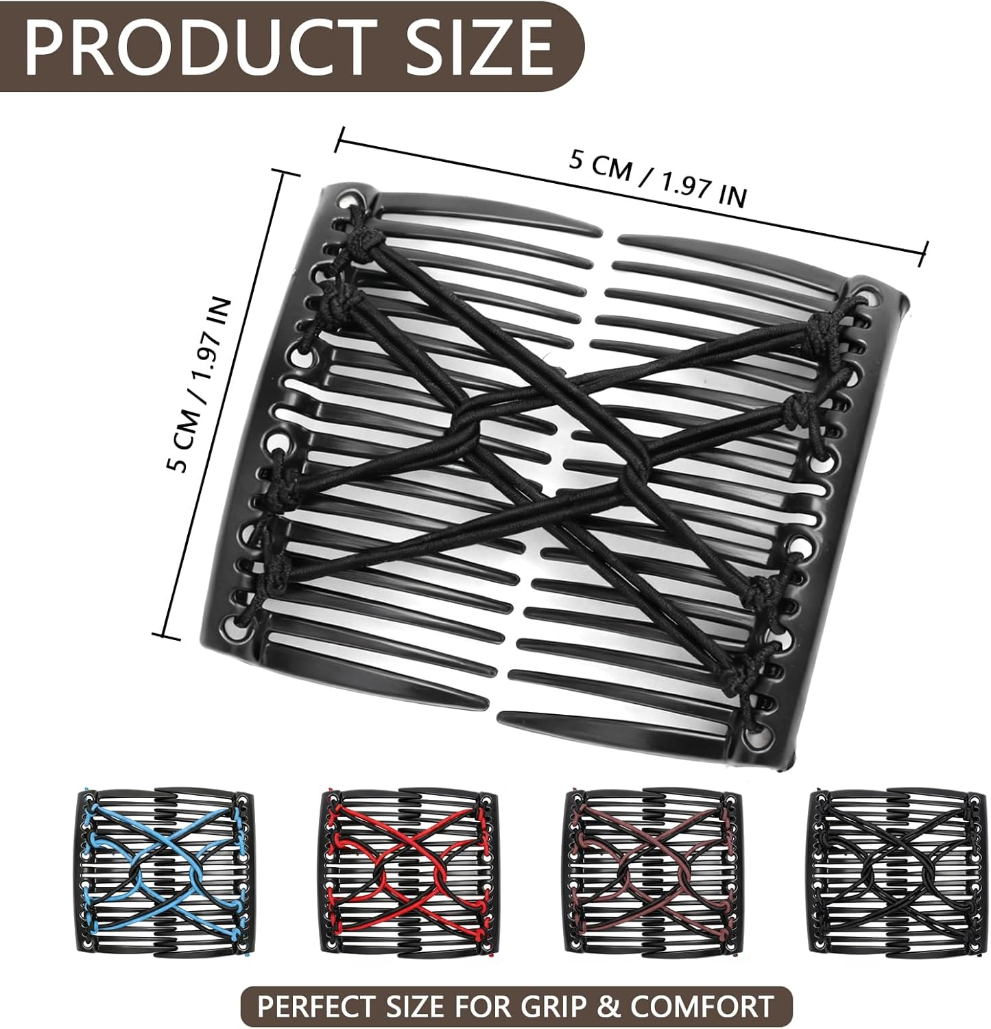 Pack of 4 Magic Hair Combs image number 2