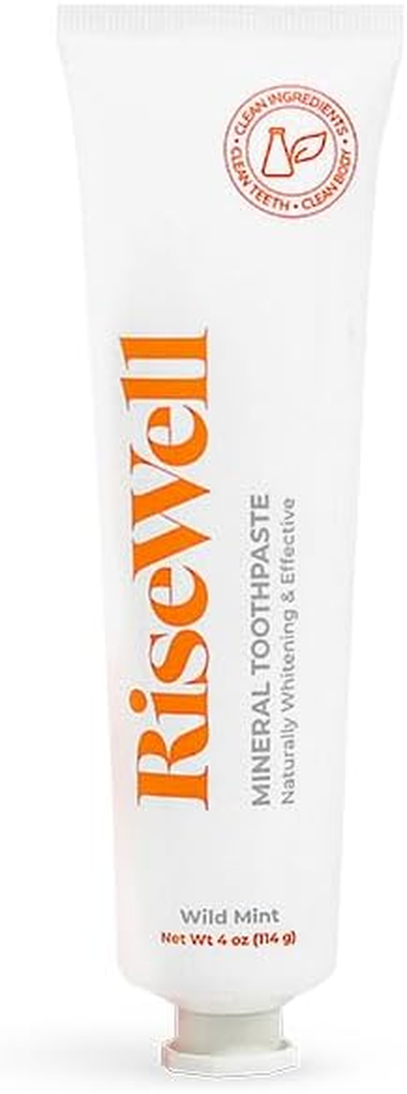 Risewell Mineral Toothpaste - Natural Hydroxyapatite, Fluoride-Free, Whitening, Sls-Free, Remineralizing for Sensitive Teeth - Dentist Formulated - Wild Mint, 114G image number 6