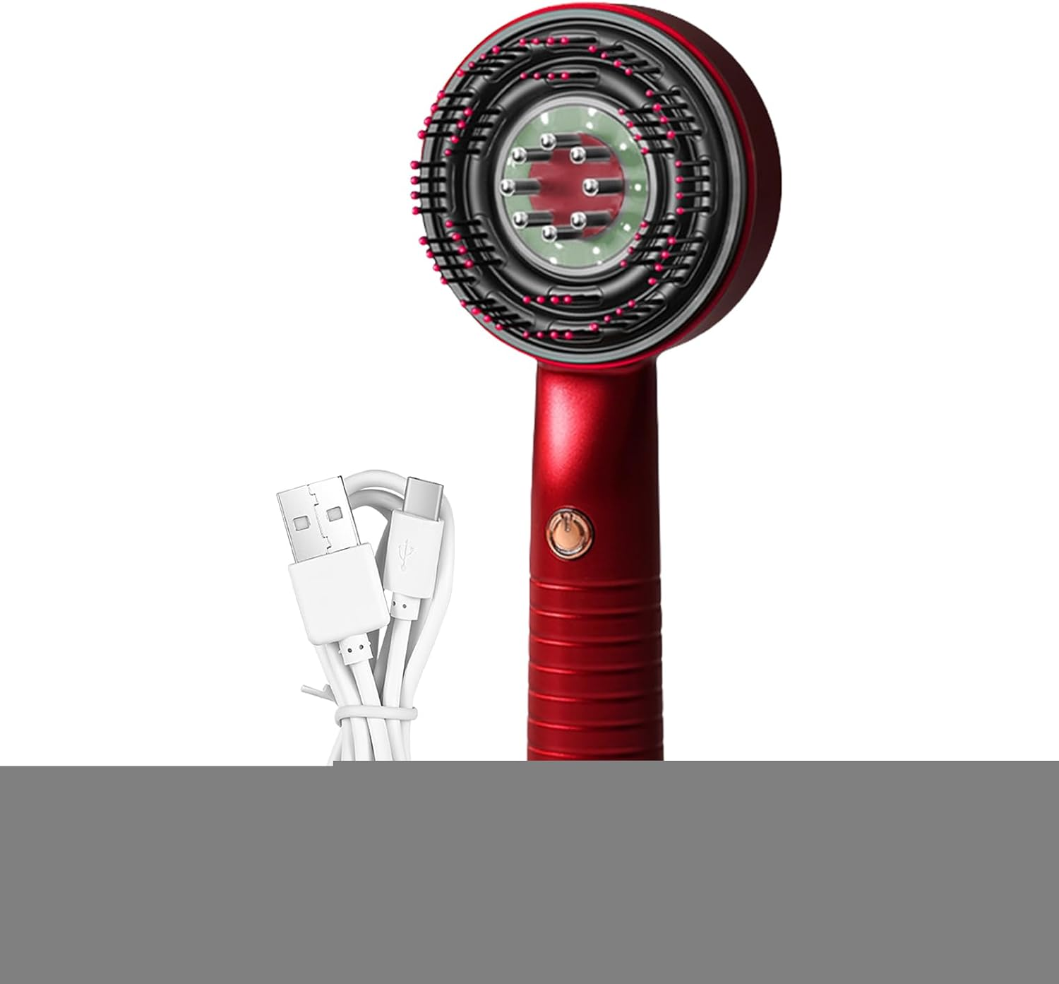 Furtryvl Electric Scalp Massager,Scalp Massager Hair Growth Electric - Comb Vibrating Waterproof Rechargeable Brush for Personal Care Beauty Home Travel Women Men