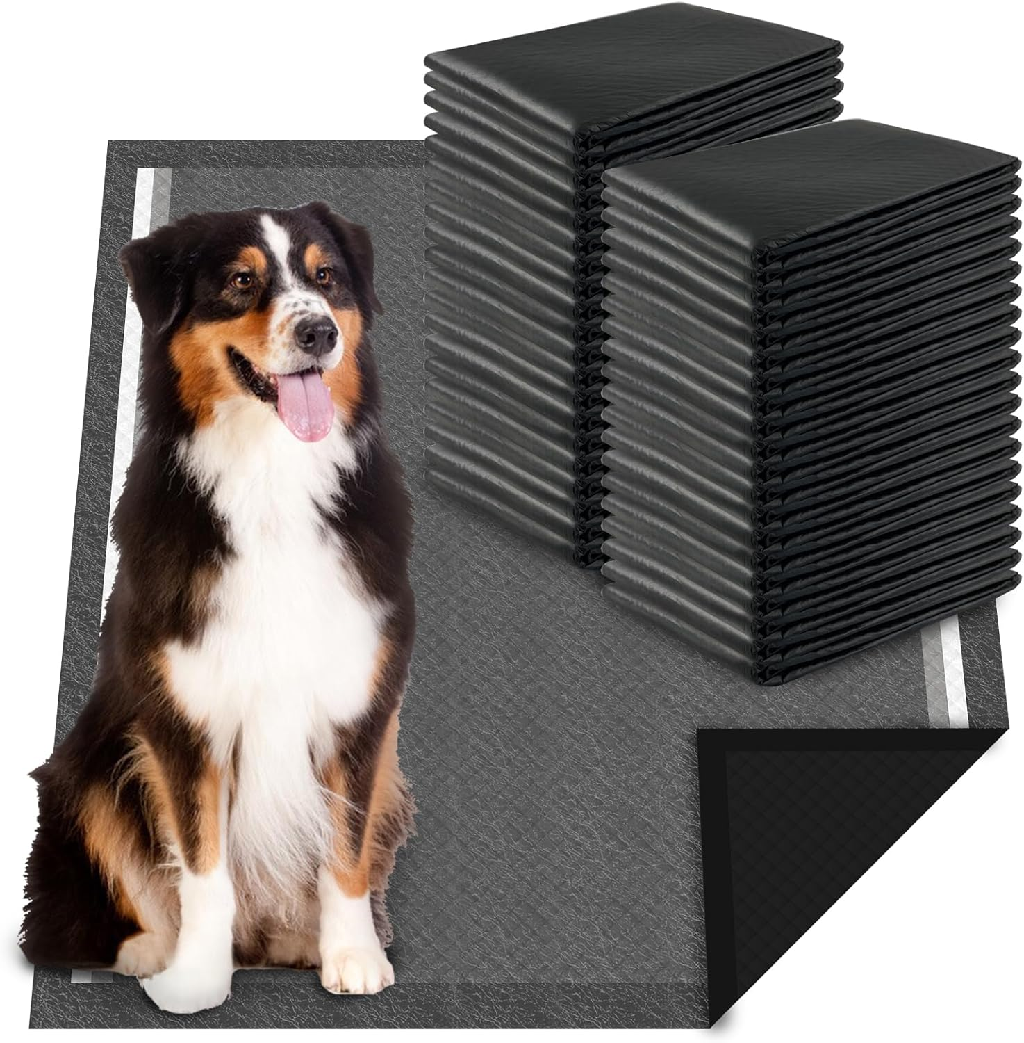 Dogcator Charcoal Puppy Pads Extra Large, Activated Charcoal Dog Pee Pads, X-Large Odorless Potty Pads for Dogs 28"X34", 40 Count XL Disposable Puppy Pads Pet Training Pads for Housebreaking image number 6