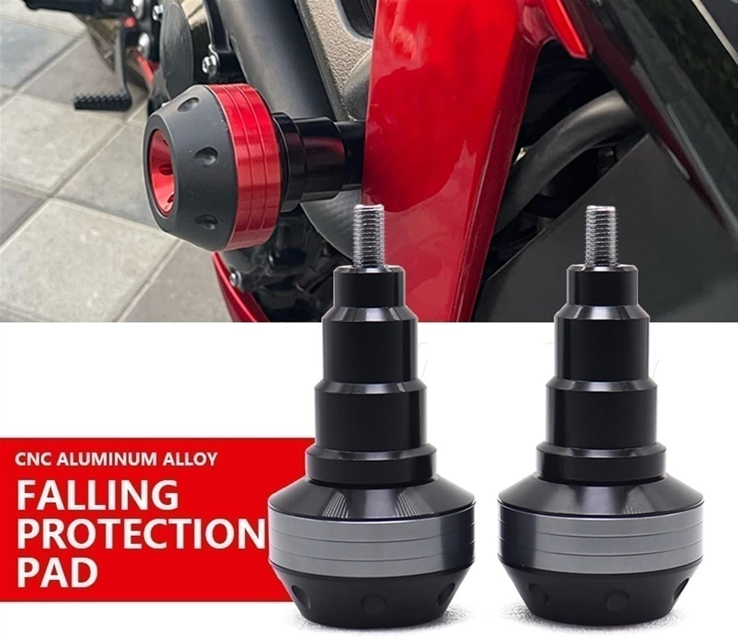 Motorbike Frame Sliders for Y┐AMAHA YZF R6 2006-2016 Fairing Guard anti Crash Pad Protector Accessories R6 Motorcycle Falling Protection Frame Slider (Color : Gold) image number 4