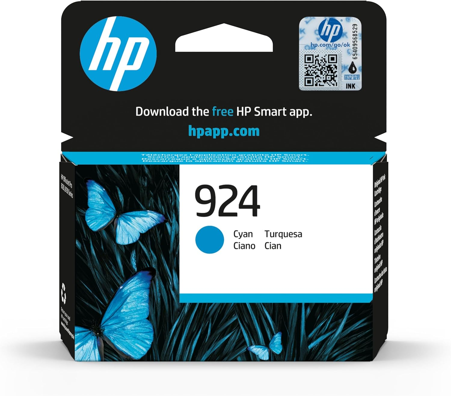 HP 924E (XL) Black Ink Cartridge & 924 Standard Capacity Cyan/Magenta/Yellow Printer Ink Cartridge, 4-Pack, Compatible with Officejet Pro 8134E 8122E 8124E 8135E 8125E 8132E Series image number 4