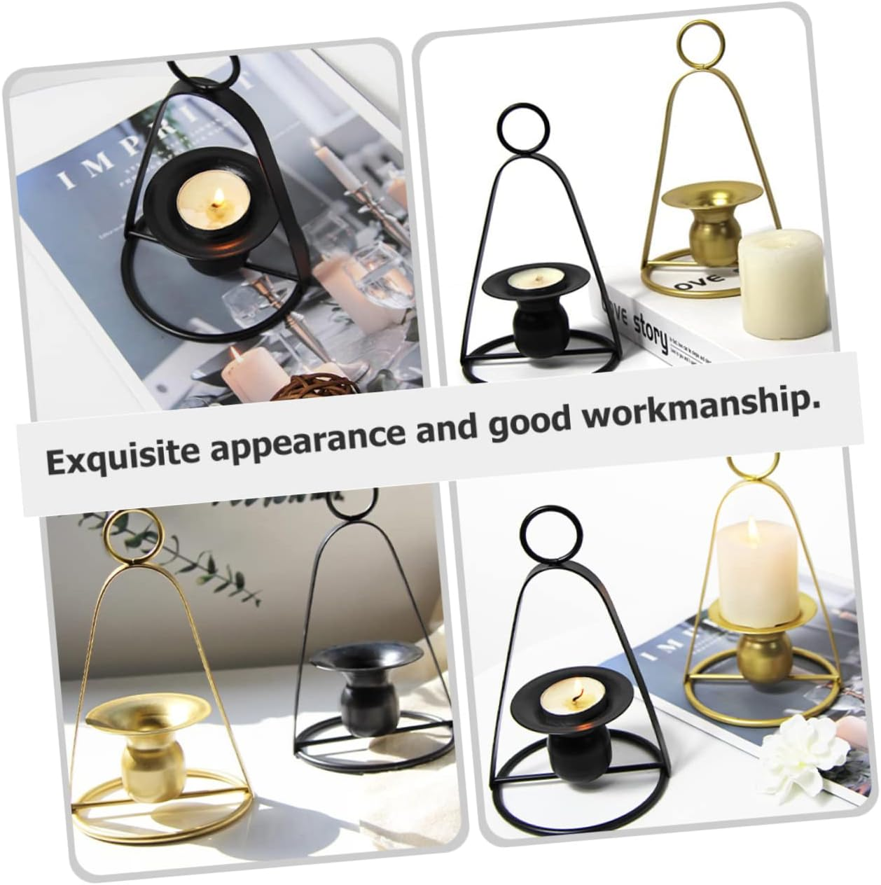 CORHAD Decorative Candleholder Modern Style Candle Base for Weddings Anniversaries and Romantic Dinners Elegant Candlestick Accessory for Home Decor and Special Events image number 1